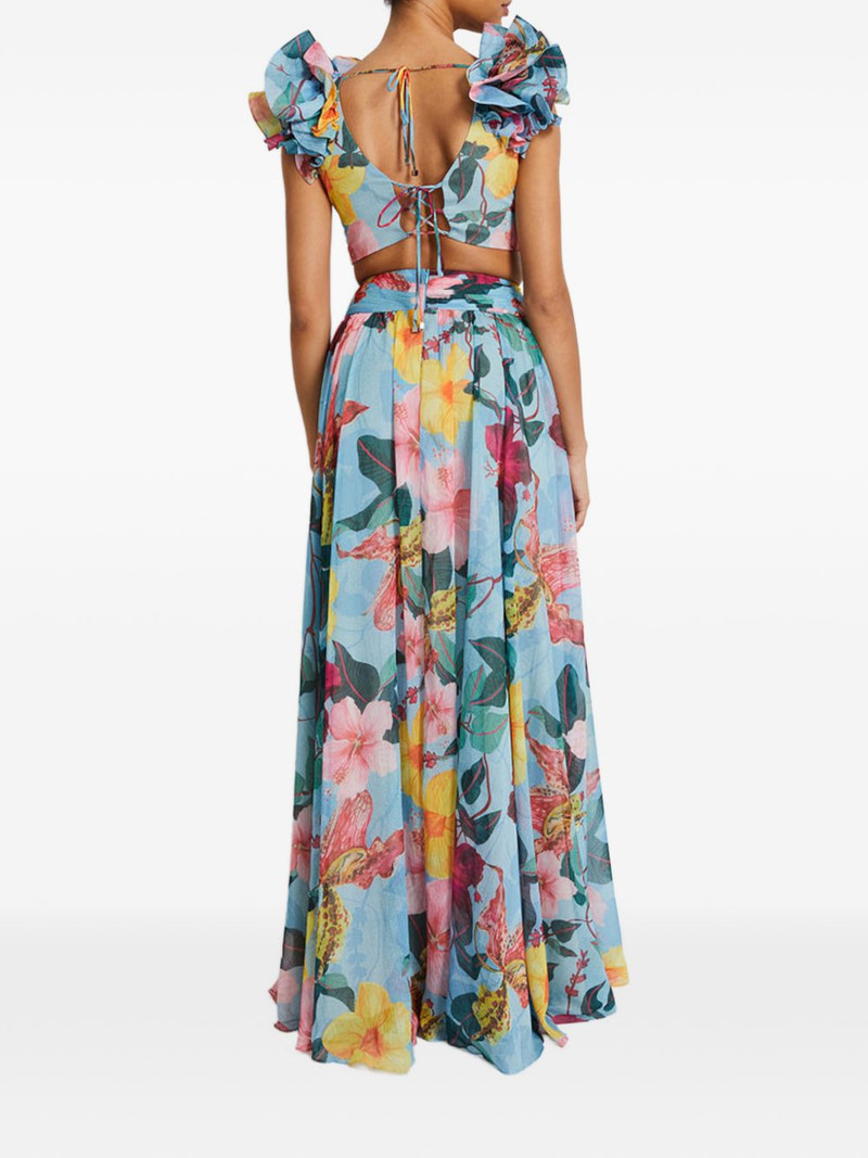 ruffled floral maxi dress 3