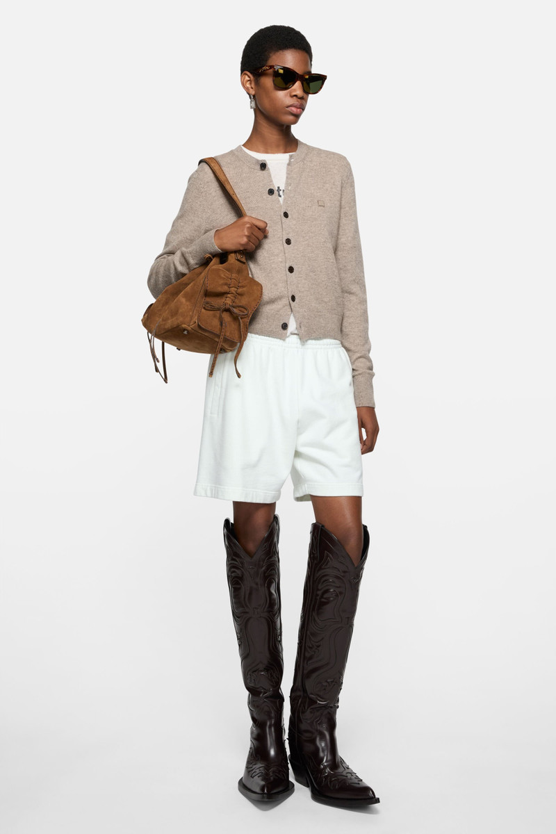 Acne Studios Cotton shorts - Ice White outlook