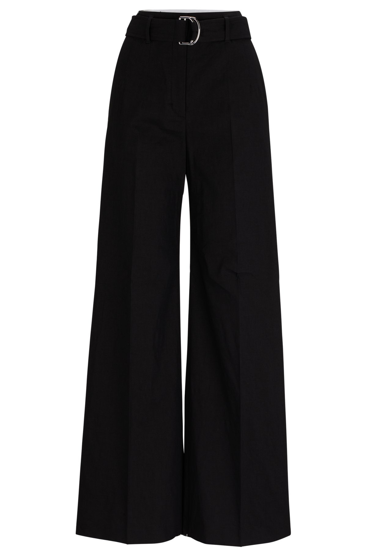 RELAXED-FIT TROUSERS IN A LINEN BLEND - 1