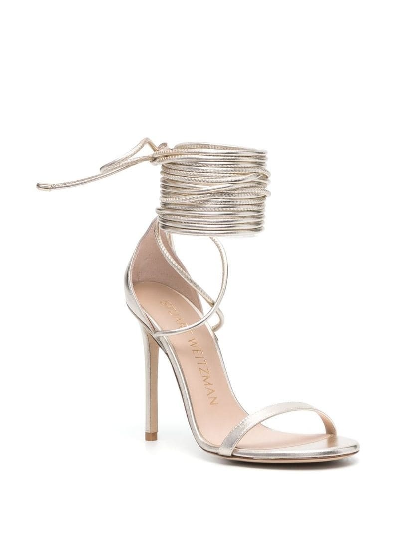 110mm wrap ankle-strap sandals - 2