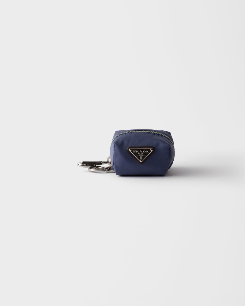 Re-Nylon and leather mini-pouch 1