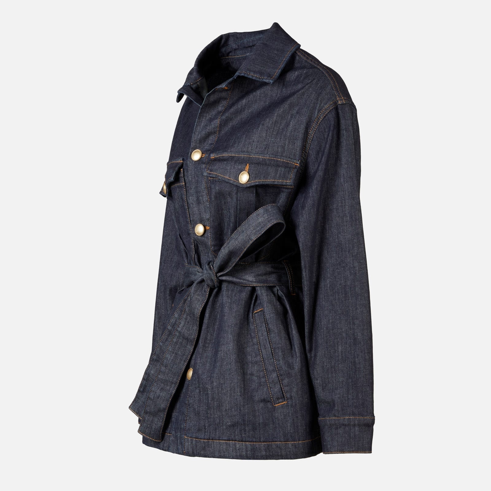 Safari Jacket in Denim Blue - 7