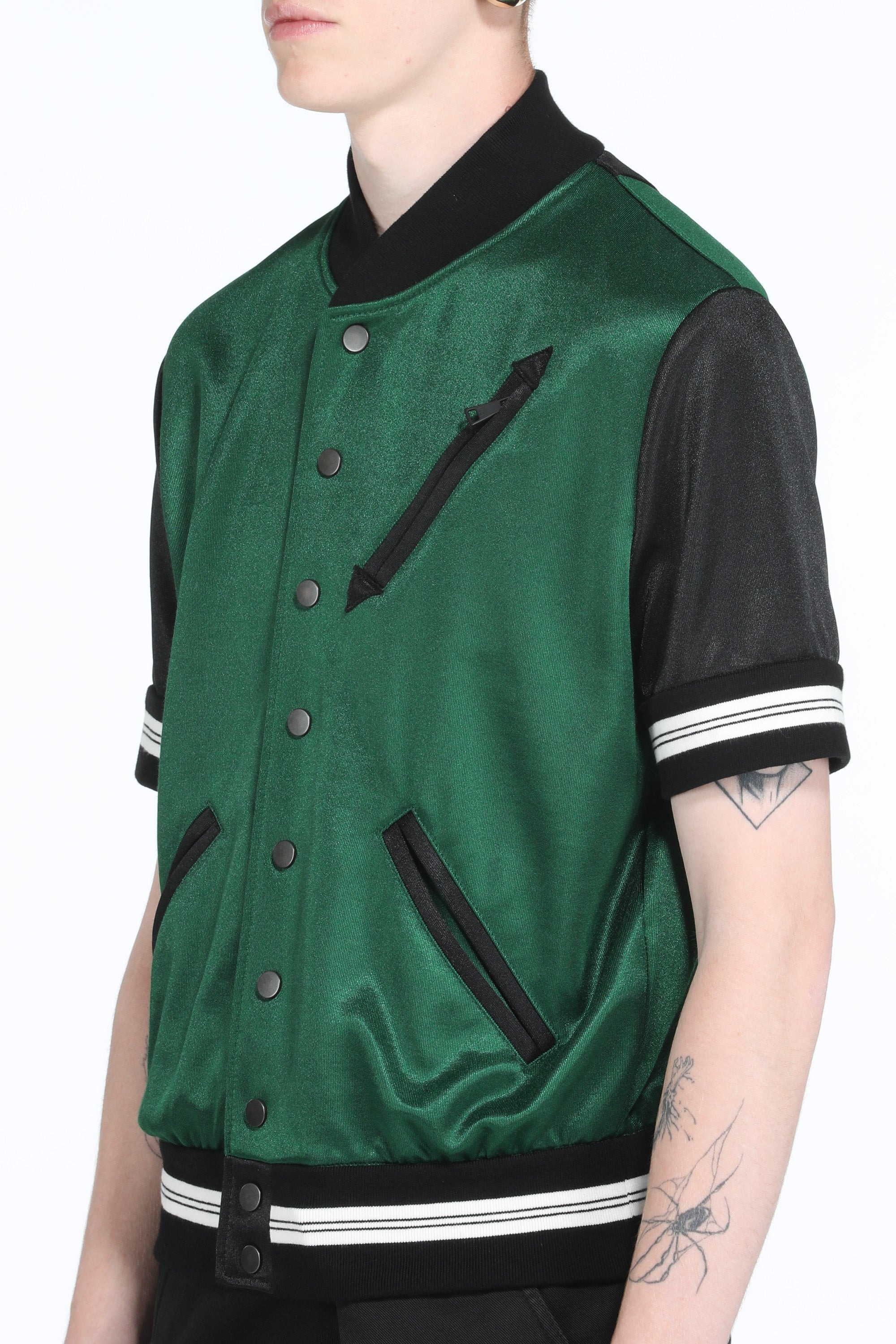 SHORT-SLEEVE BOMBER JACKET - 5