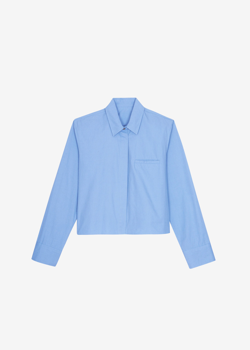 Kniva Cropped Shirt - Blue 1