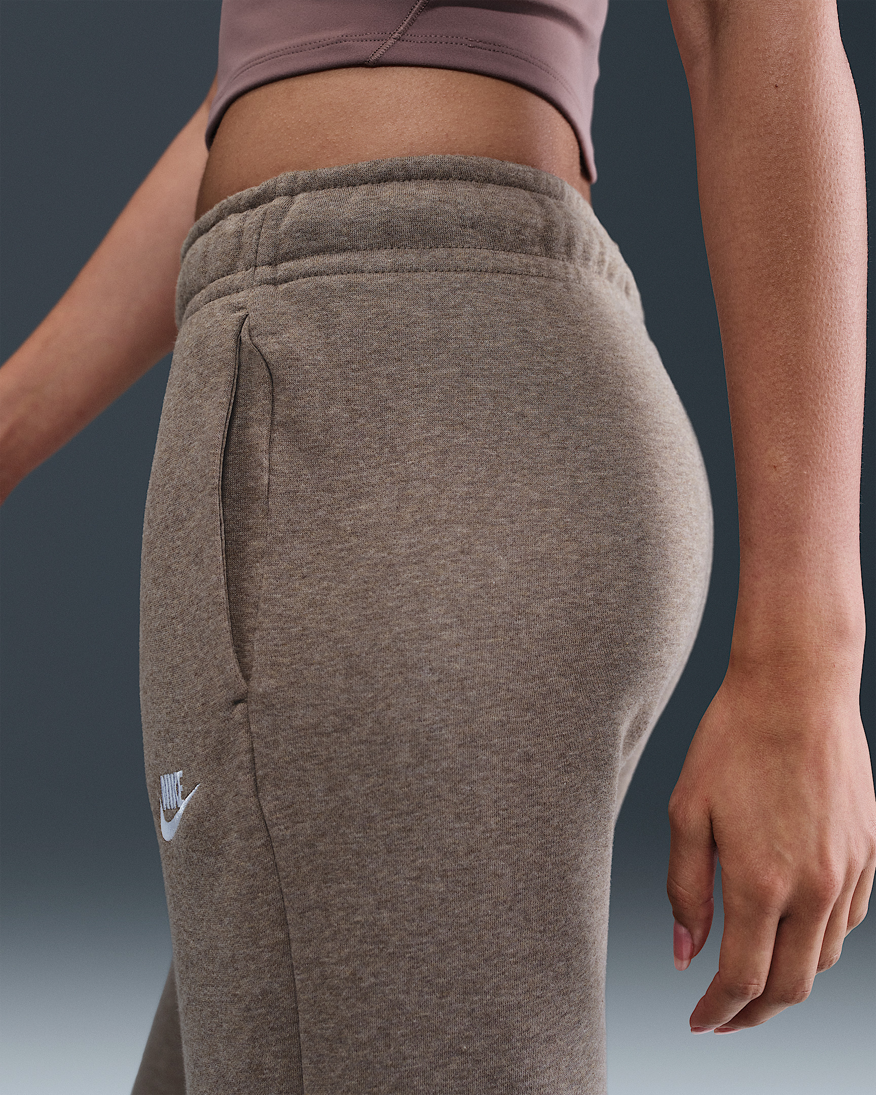 Nike Sportswear Club Fleece Women's Mid-Rise Wide-Leg Sweatpants - 3