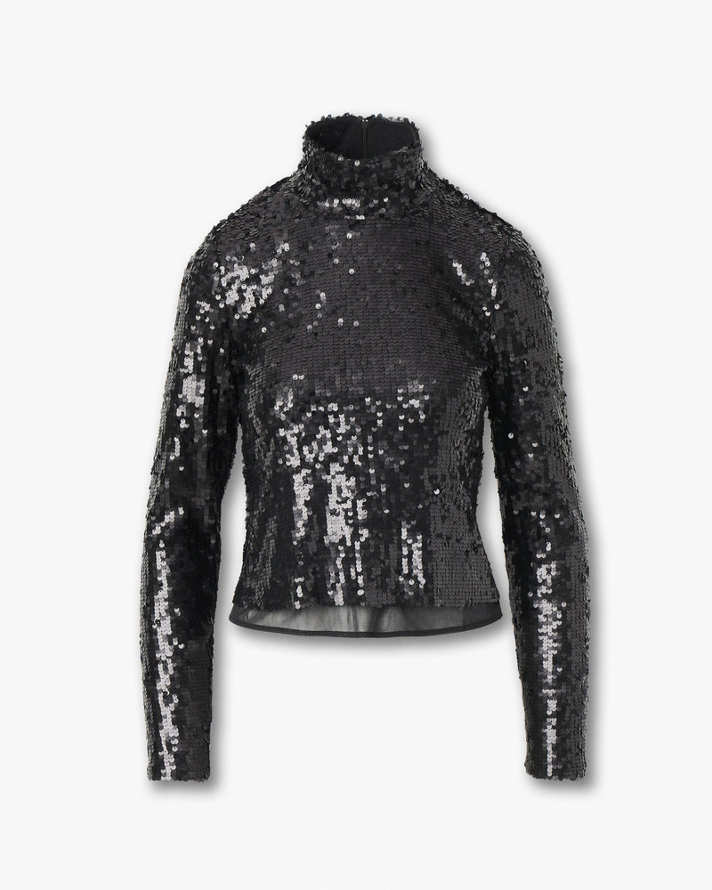 rag & bone Lucy Sequined Turtleneck outlook