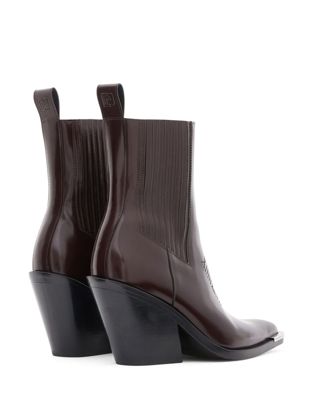 Crimson 100mm leather Chelsea boots - 3