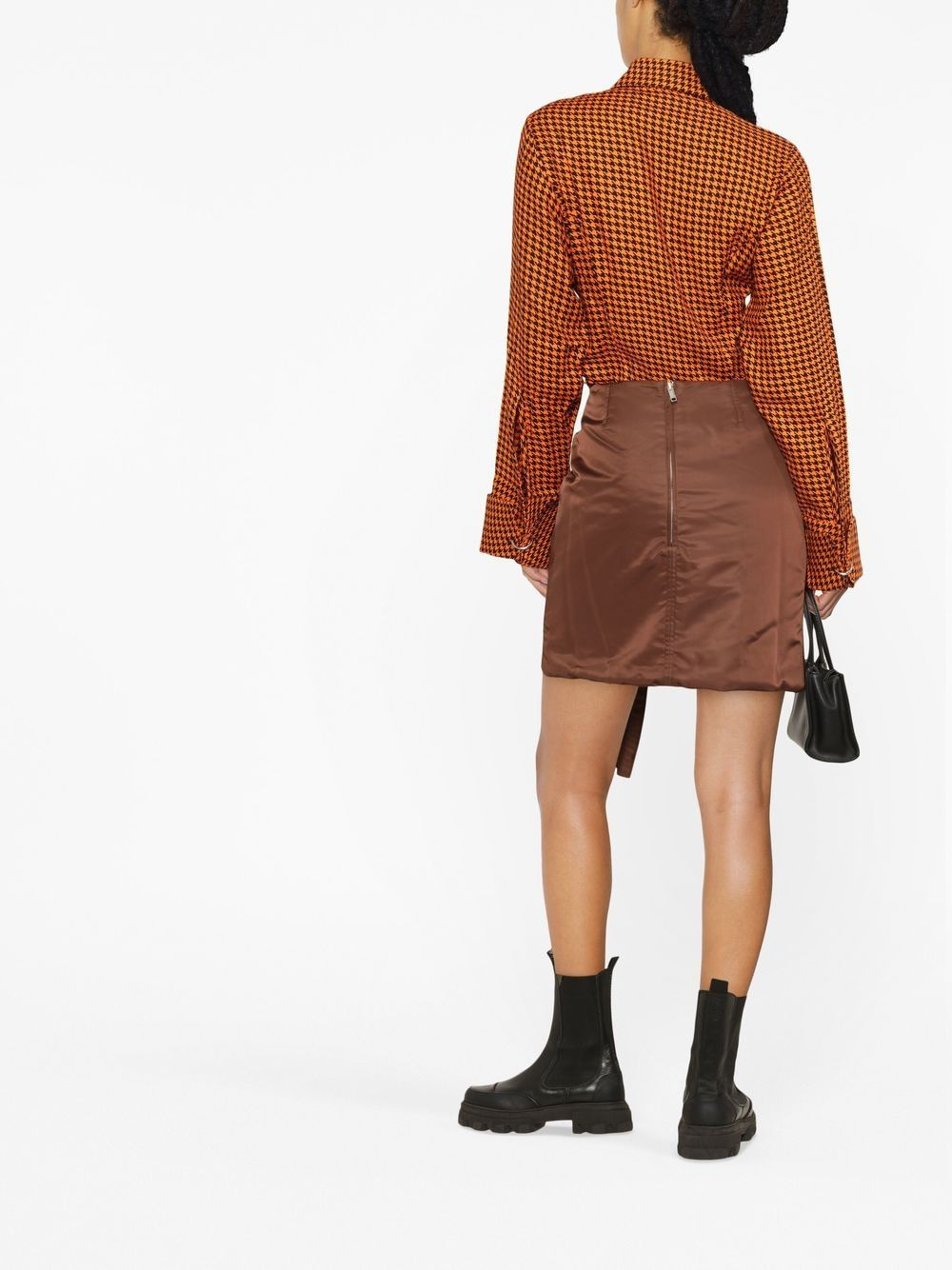 gathered mini skirt - 4