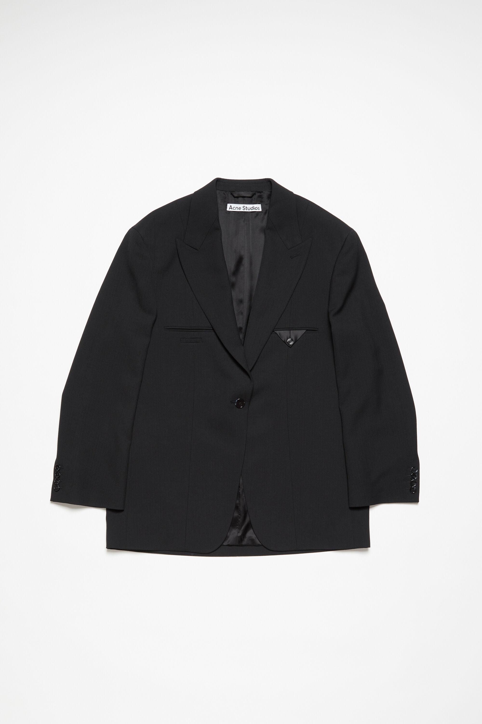 Single-breasted jacket - Black - 7