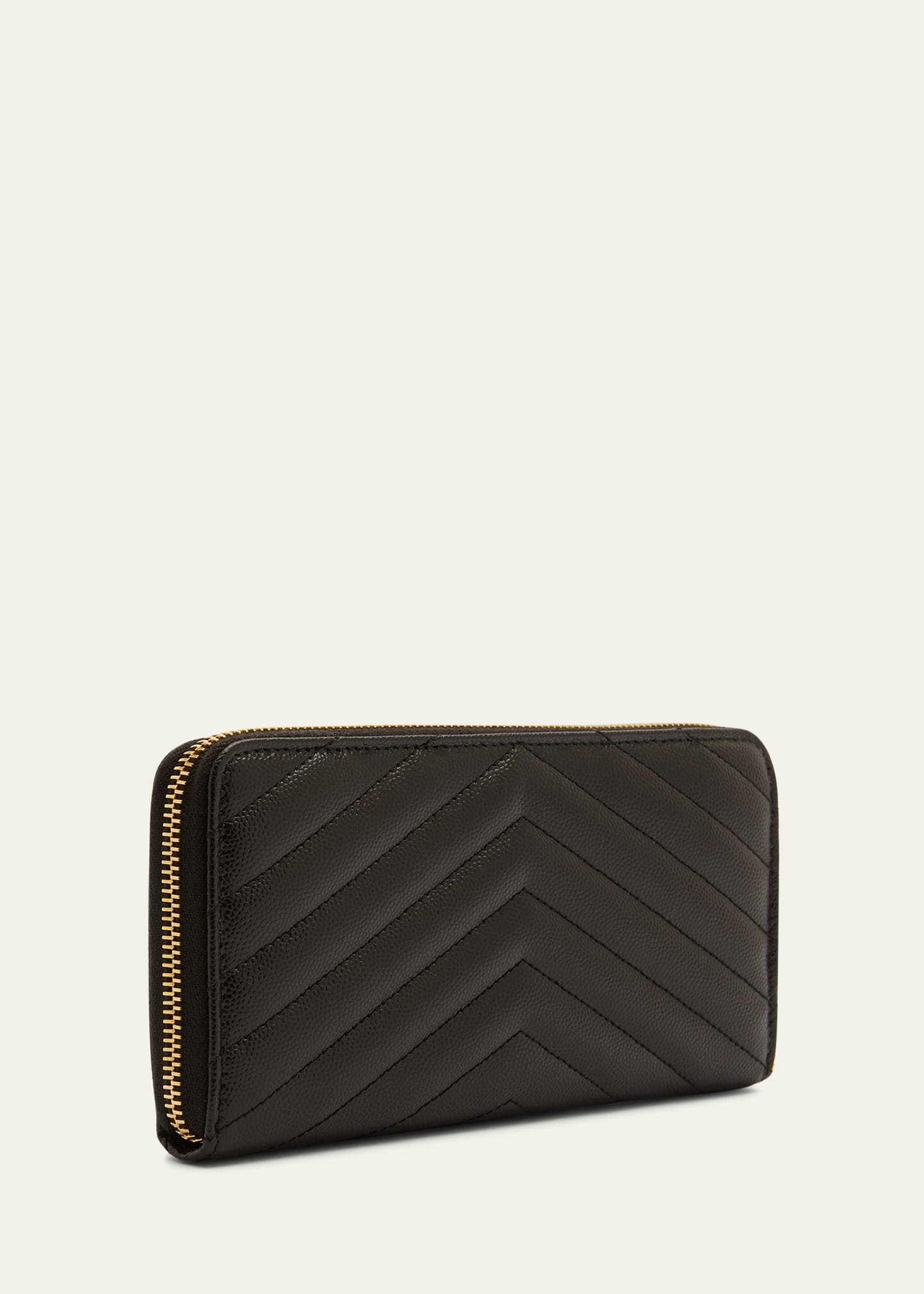 YSL Monogram Grain de Poudre Zip-Around Wallet - 3
