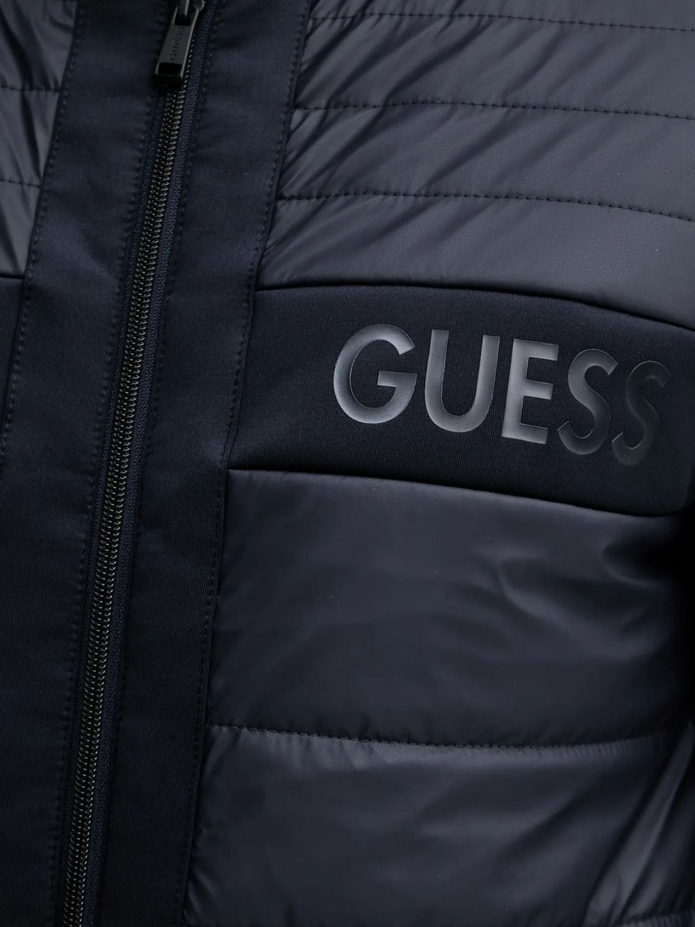 quilted logo jacket - 4