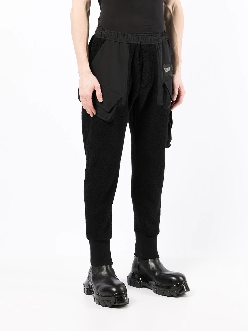 cargo-pocket track pants - 3