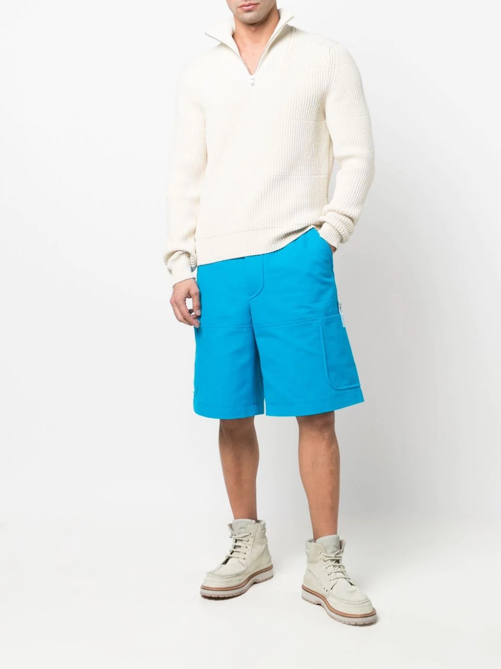 cotton cargo shorts - 2