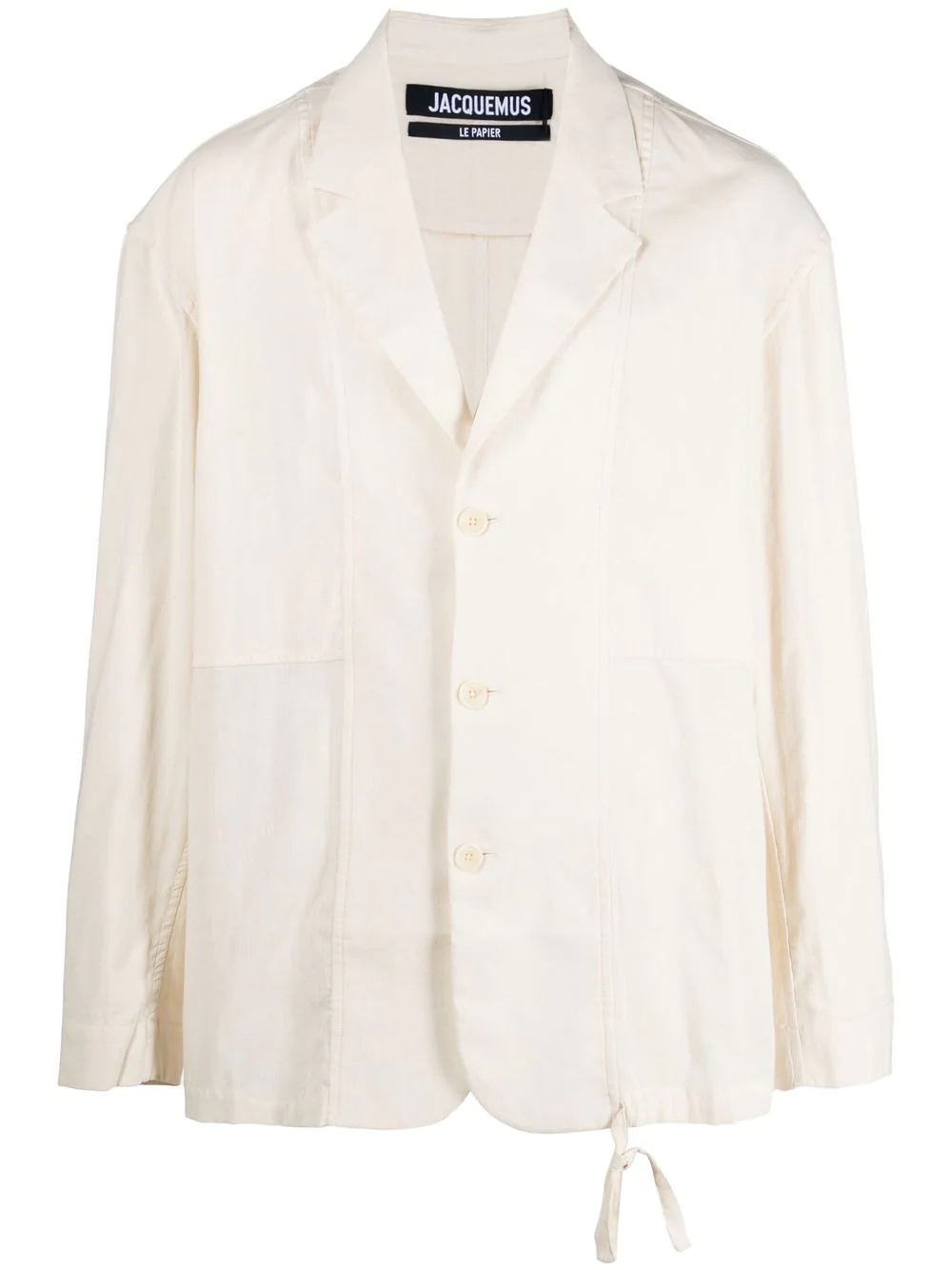 relaxed button-up jacket - 1