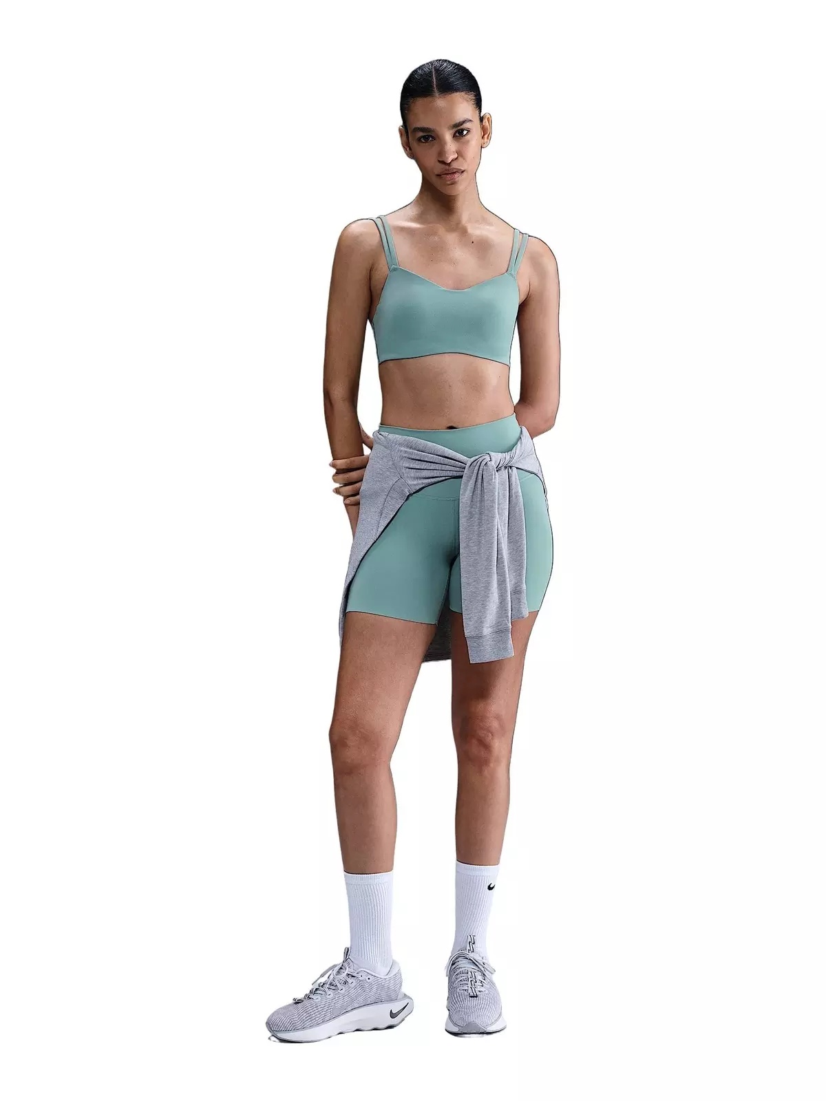 Women's Zenvy Strappy Light-Support Padded Sports Bra -Green - 4