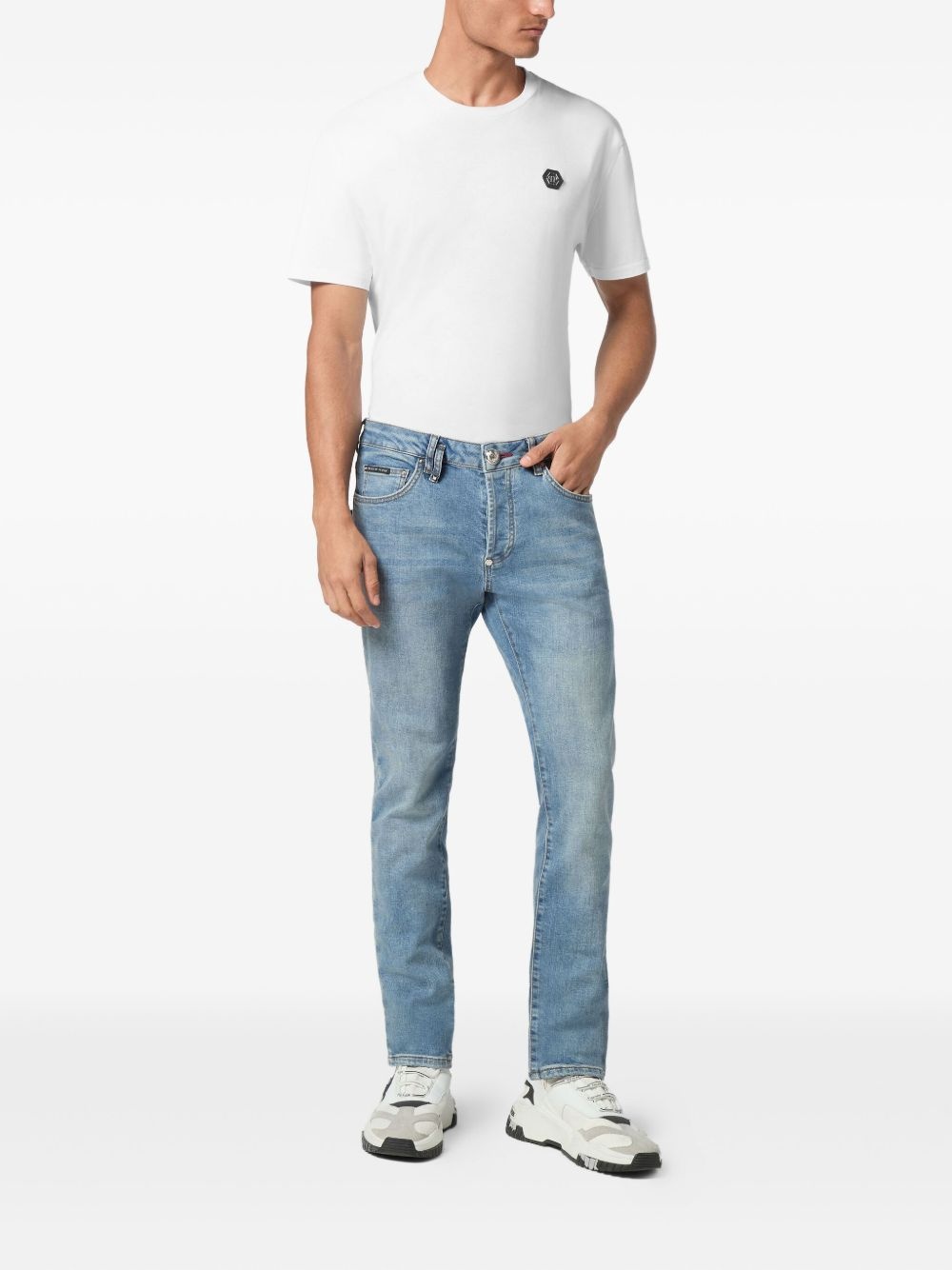 logo-patch jeans - 2
