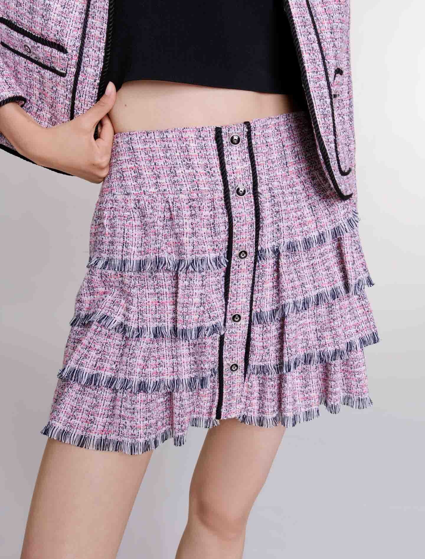 Short tweed skirt - 3