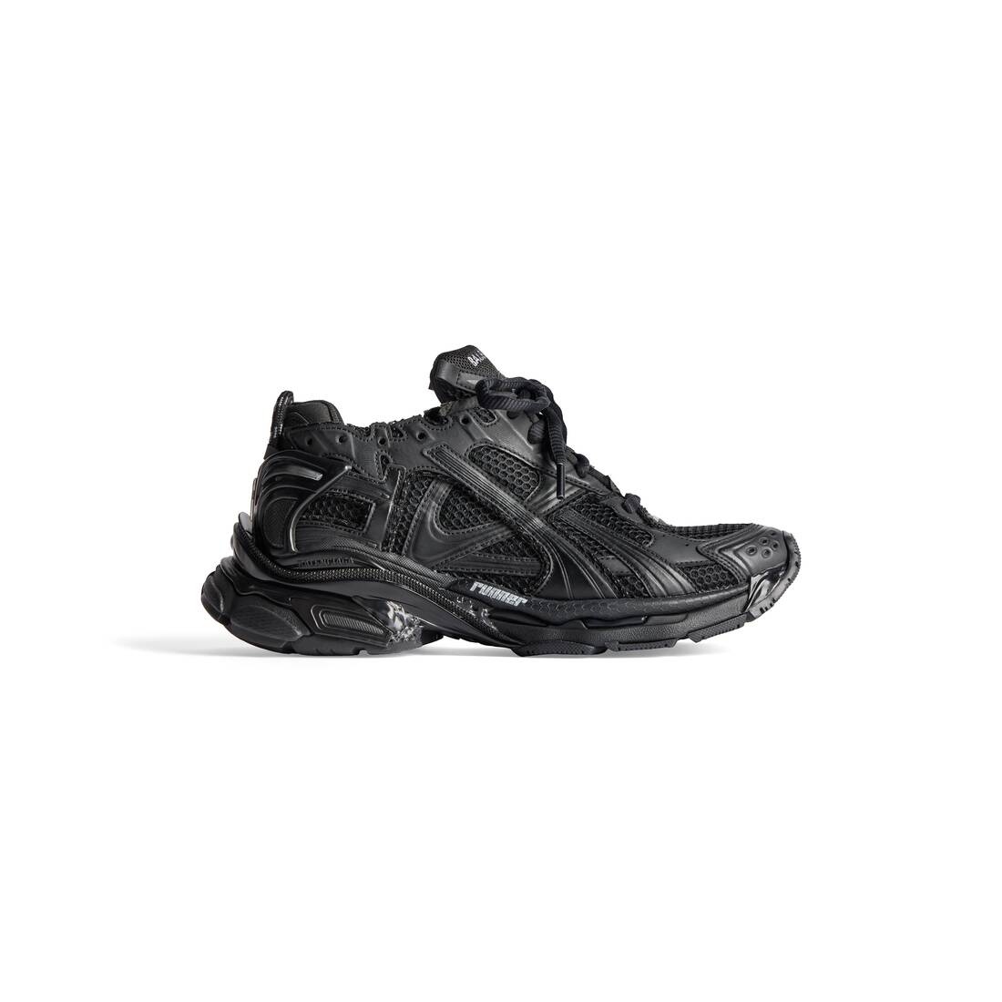 Men's Runner Sneaker in Black - 1