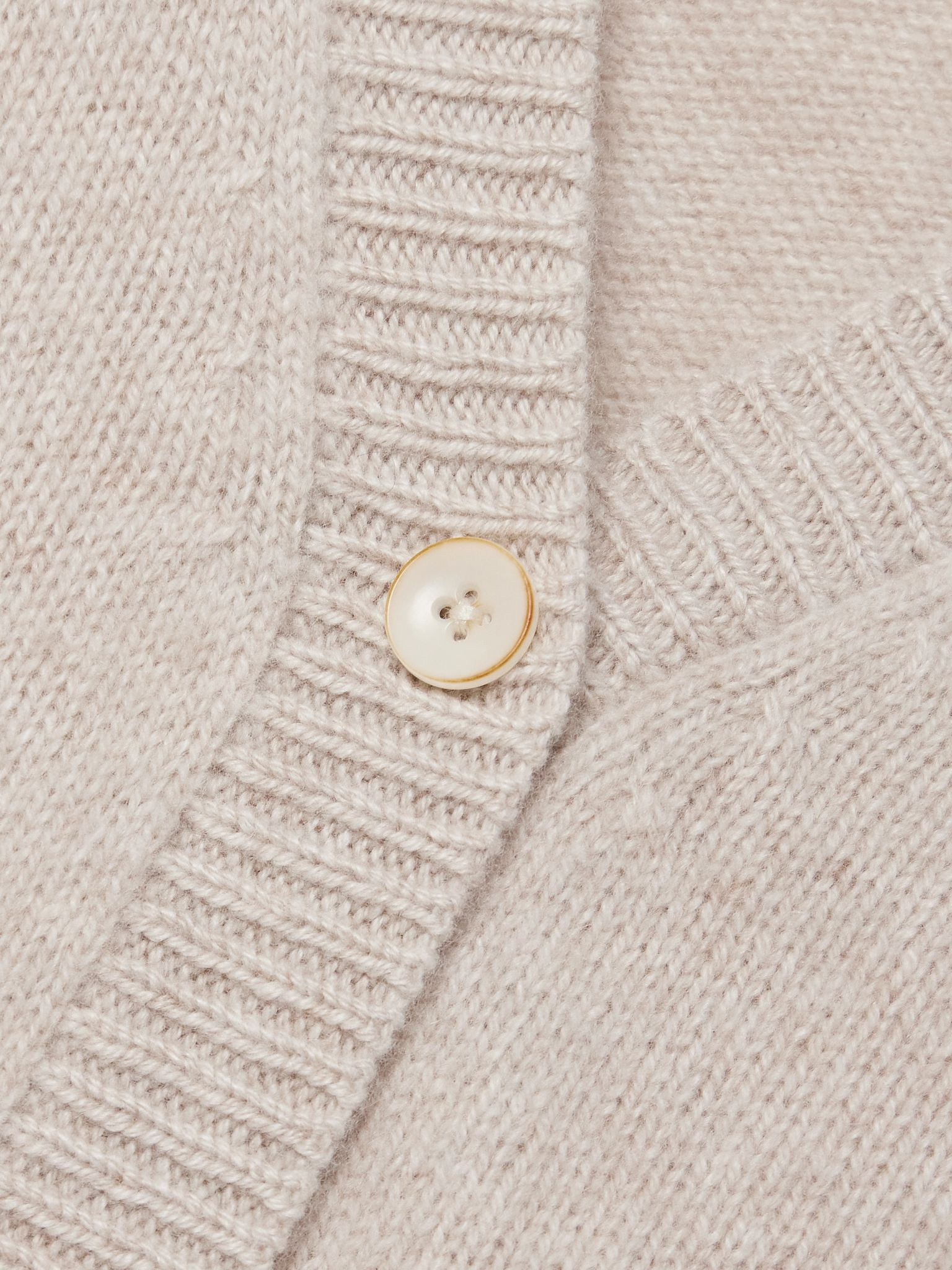 Cropped cashmere cardigan Gray - 4