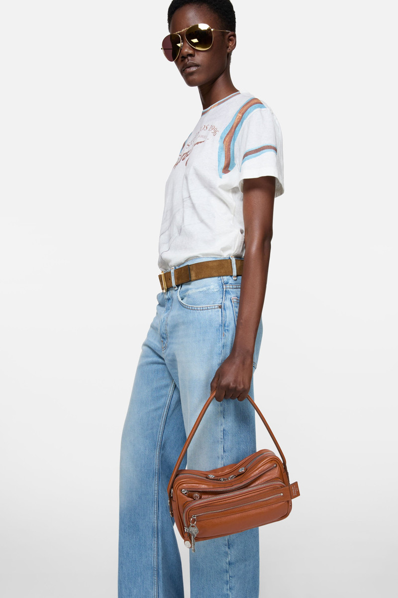 Acne Studios Camero 파티 어깨 가방 - Cognac 갈색 outlook