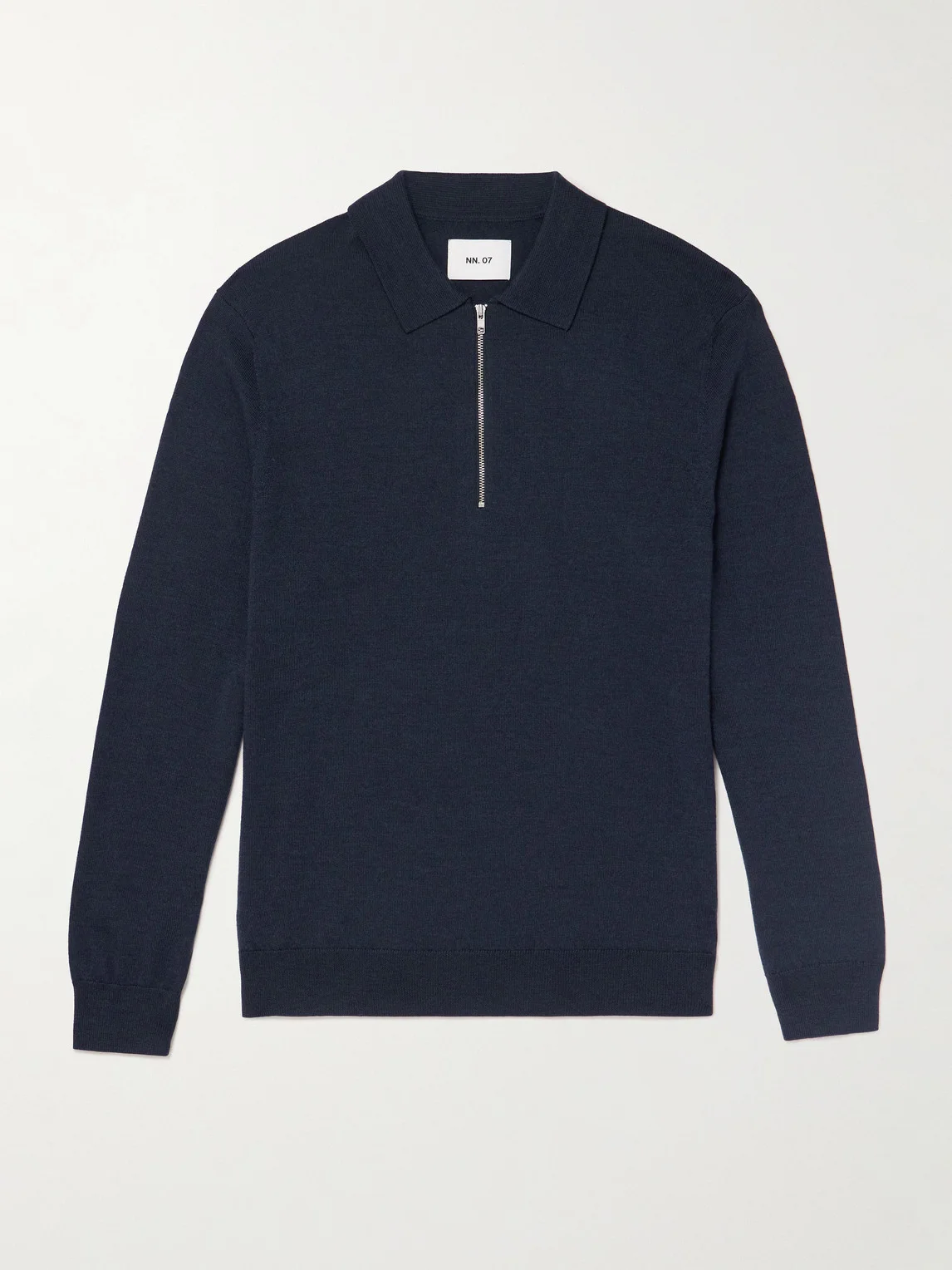 Sergio 6605 Merino Wool Half-Zip Polo Shirt - 1