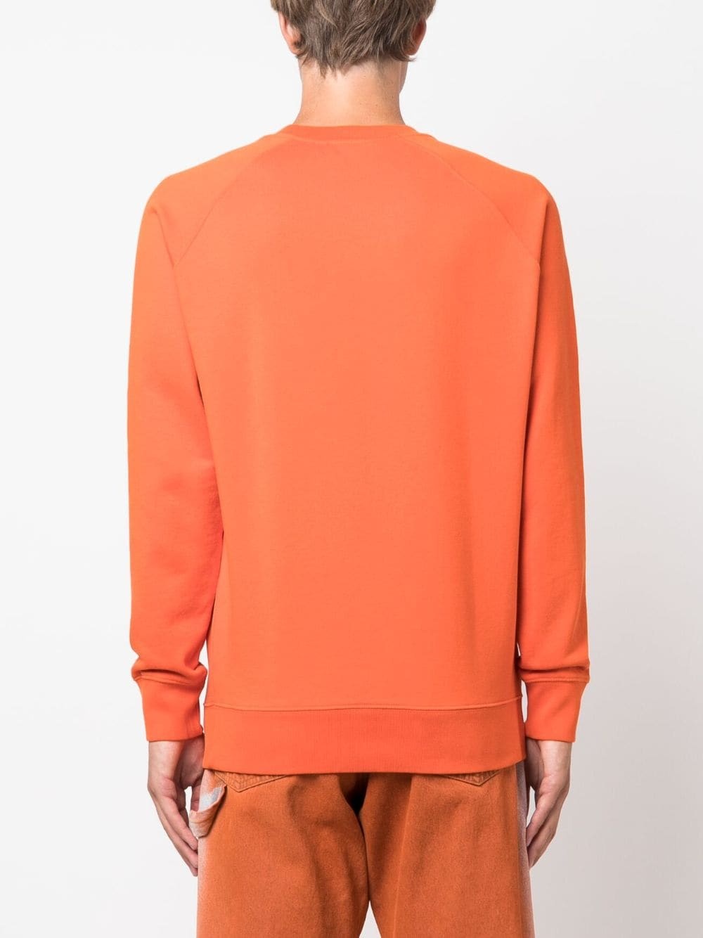 logo-print cotton sweatshirt - 4