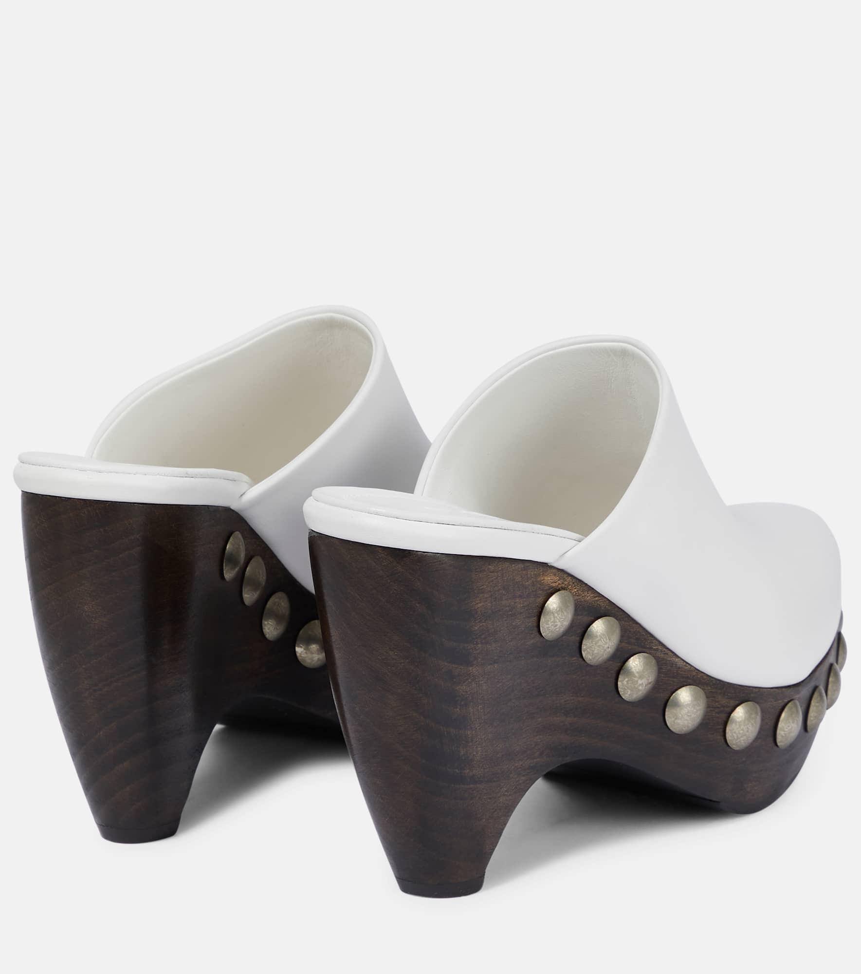 Leather clogs - 3