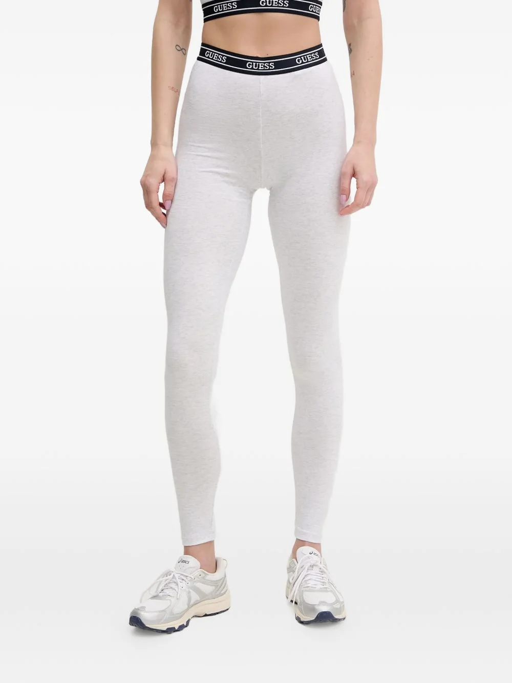 logo-waistband leggings - 1