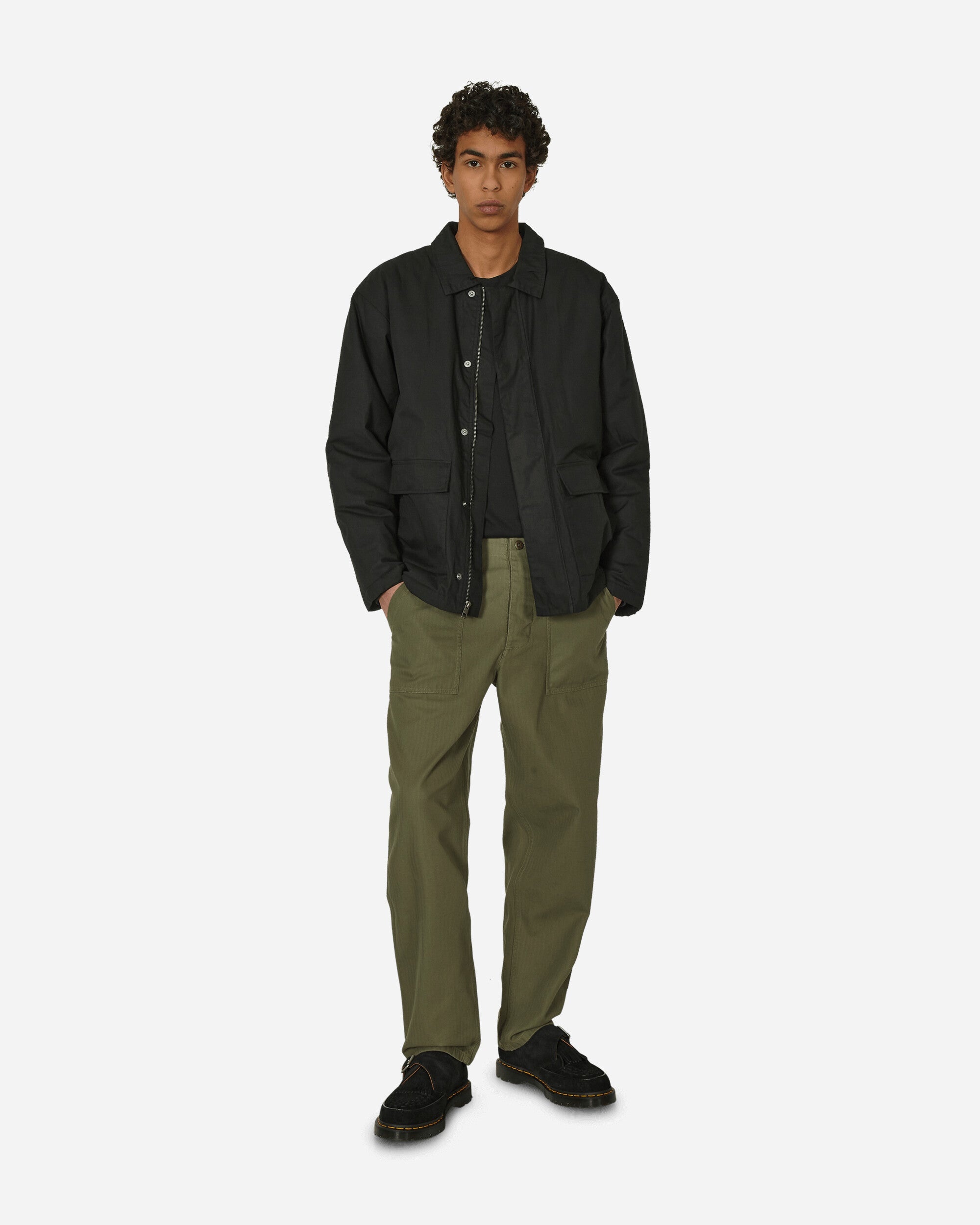 Waxed Canvas Work Jacket Black - 4