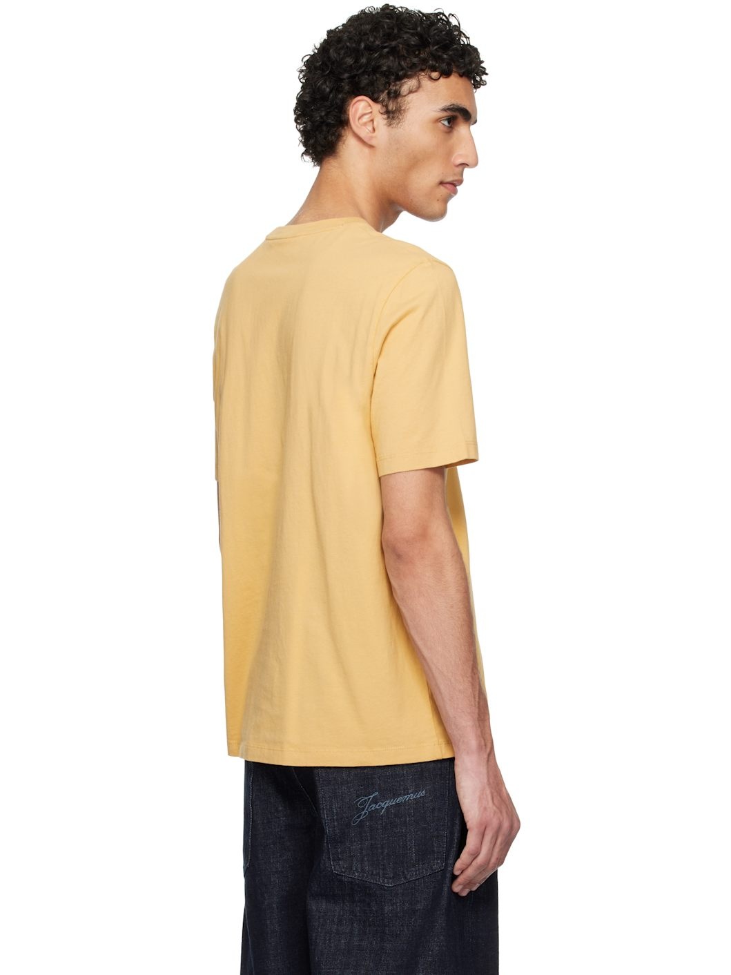 Yellow Chillax Fox Patch Regular T-shirt - 3
