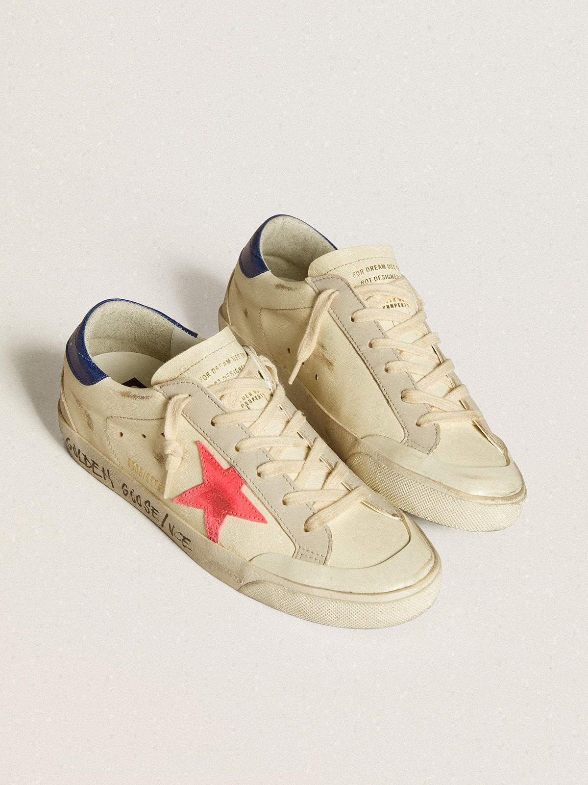 Super-Star in nappa with suede star and metallic leather heel tab - 2