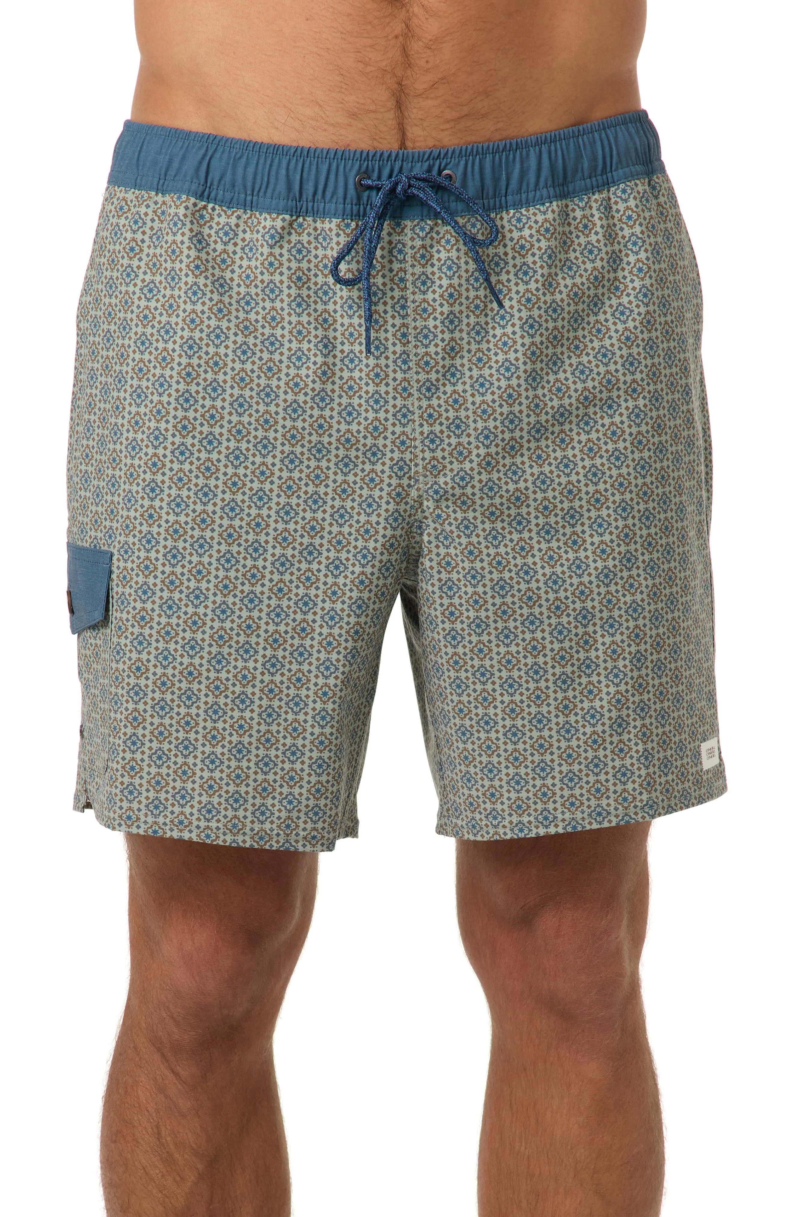 O'Neill Hermosa Retro Swim Trunks in Seagrass at Nordstrom - 1