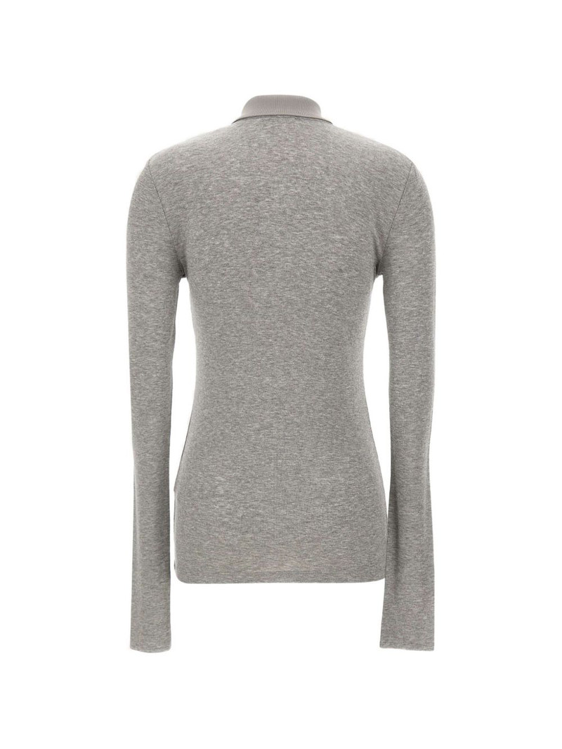 ribbed long-sleeve polo 3