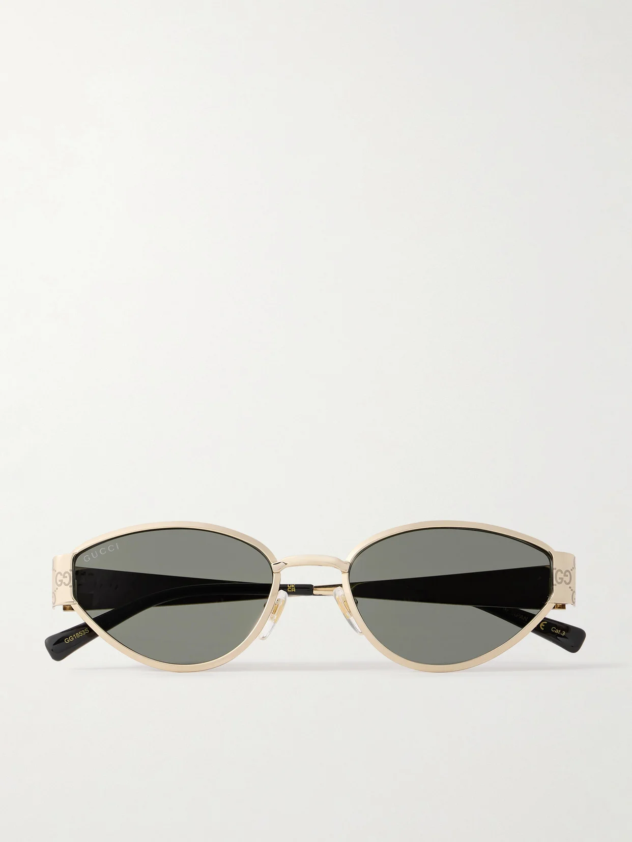 Cat-eye Gold-tone Sunglasses - 1
