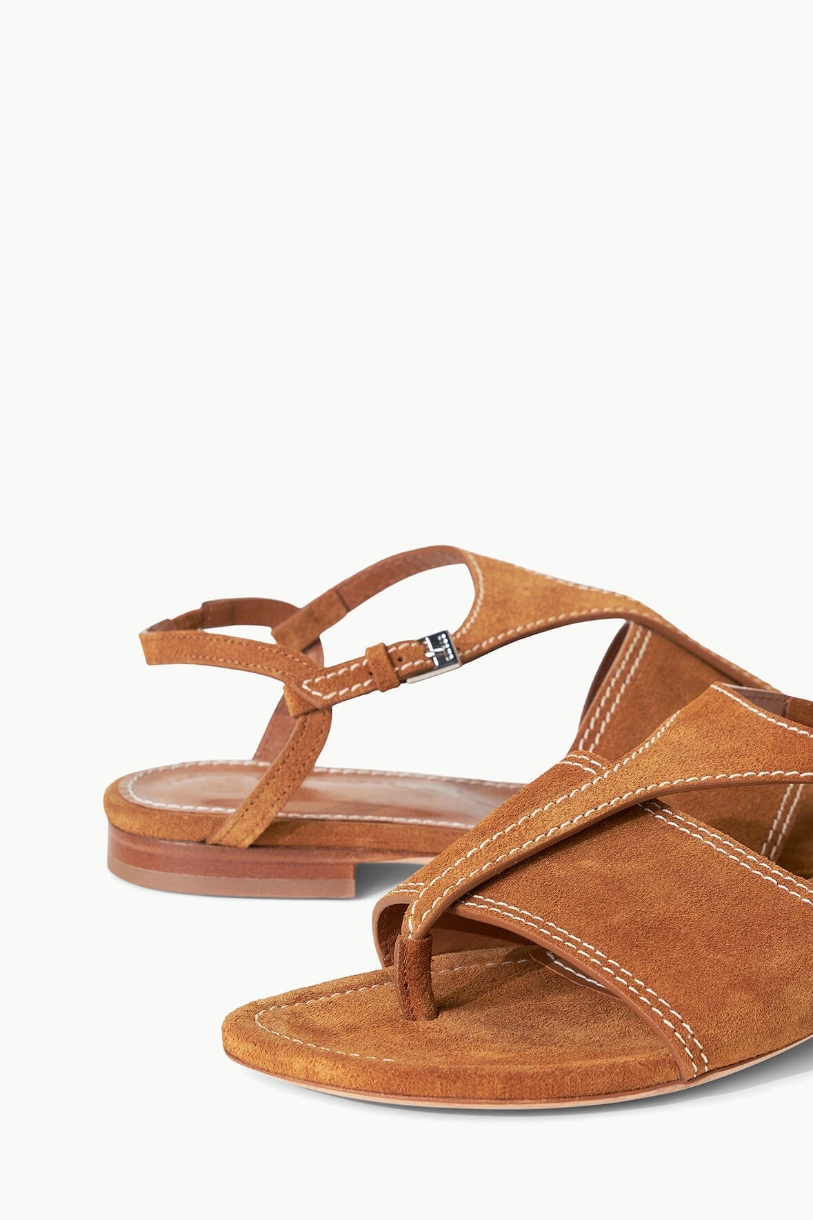 STAUD PURA VIDA FLAT SANDAL TAN - 4