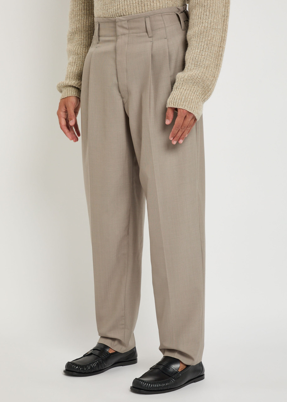 Lemaire Pleated Tapered-leg Trousers - 2