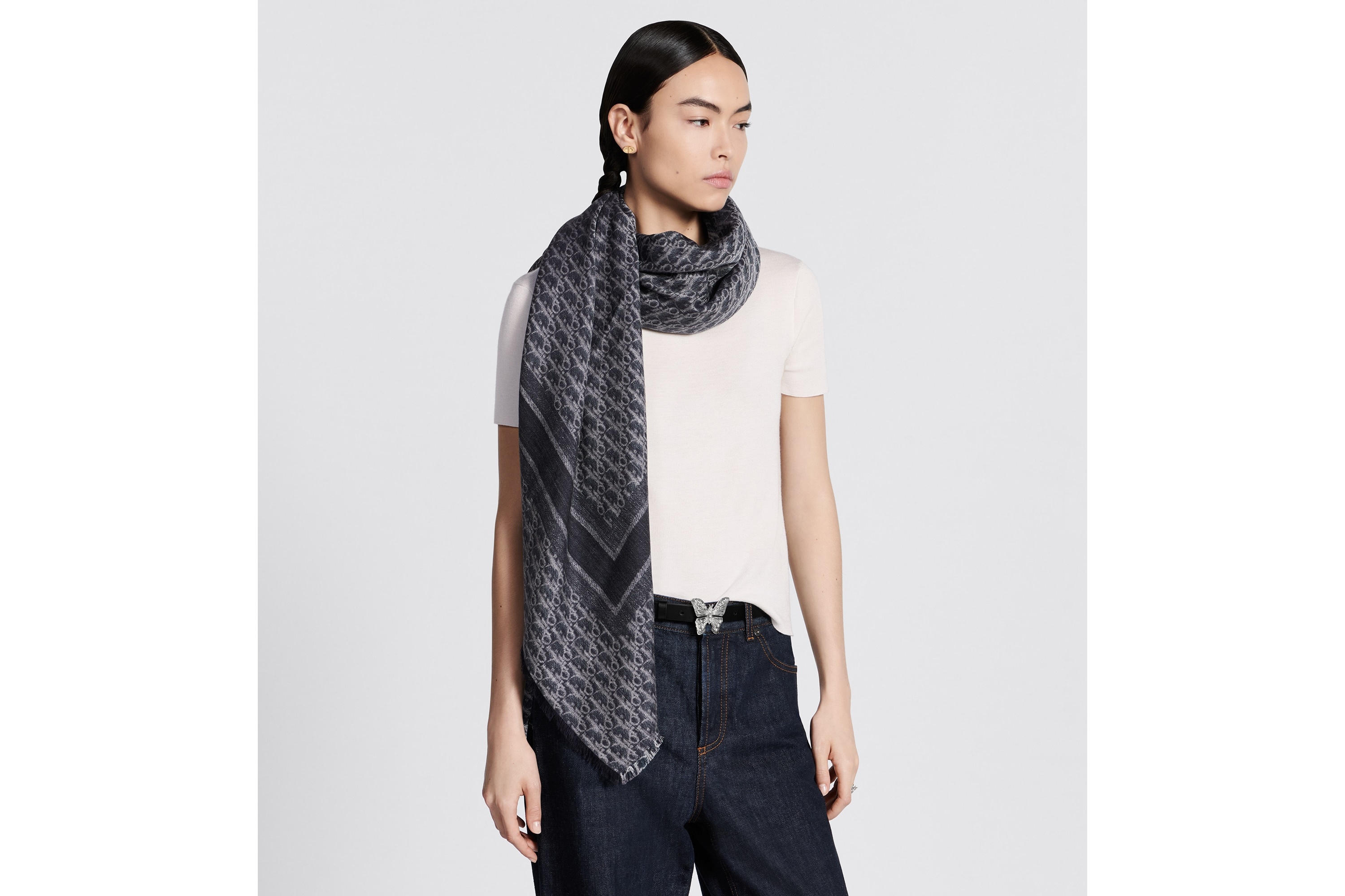【直営・関税送料込】Dior Oblique Shawl Dior Dior Oblique Shawl | REVERSIBLE