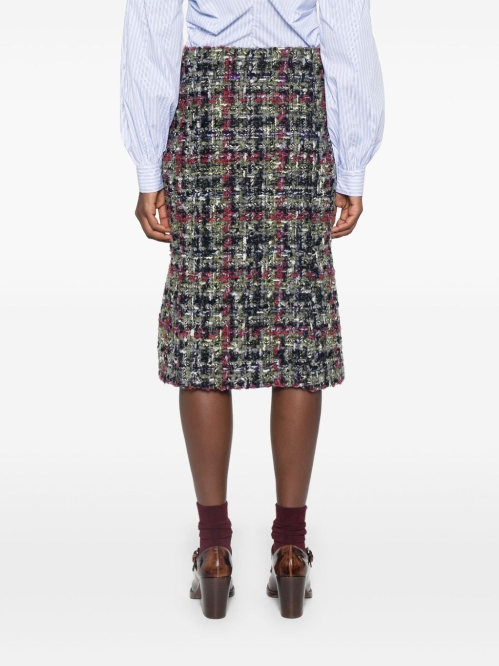 bouclÃ© midi skirt - 4