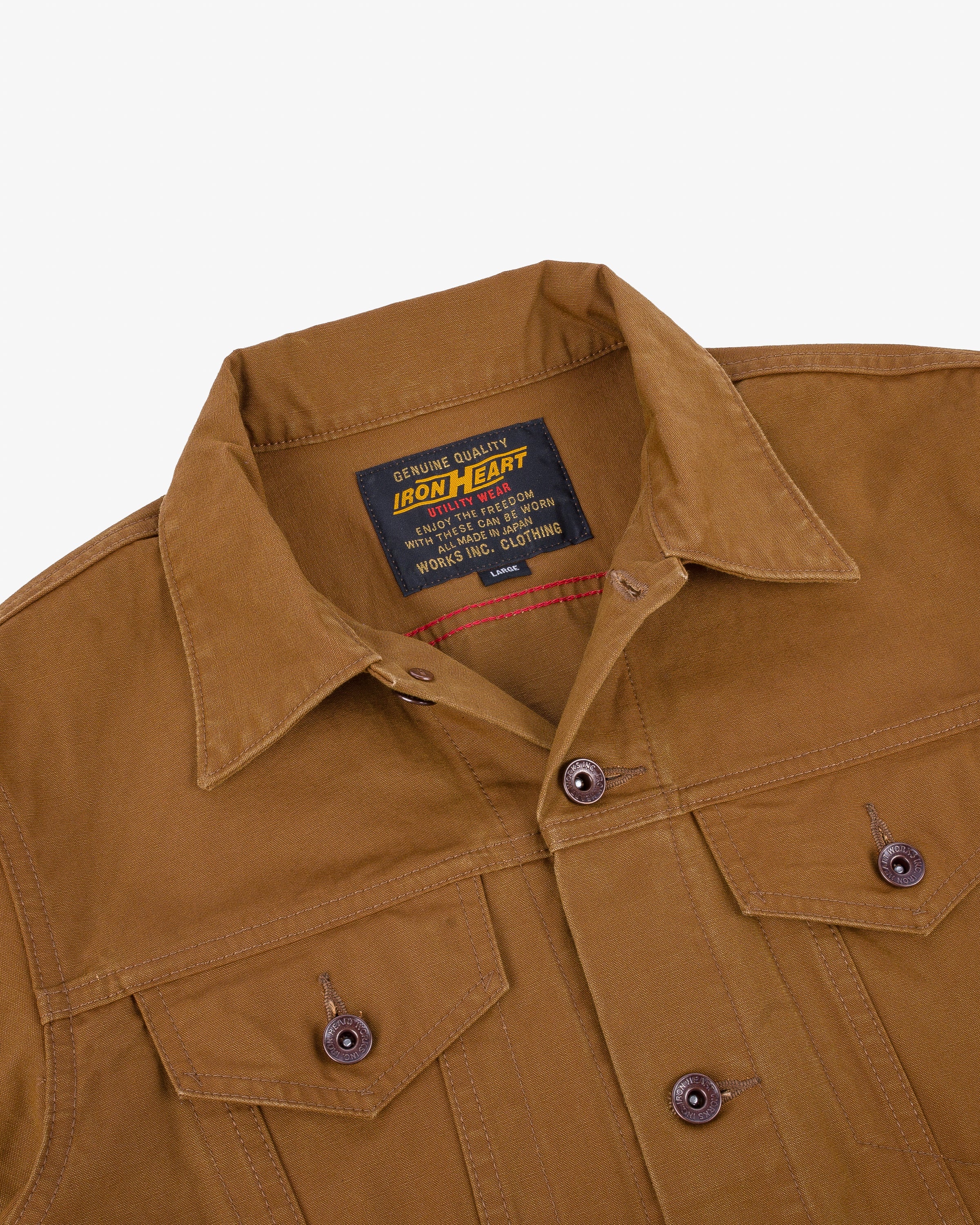 9OZ CANVAS TYPE III JACKET - BROWN - 9