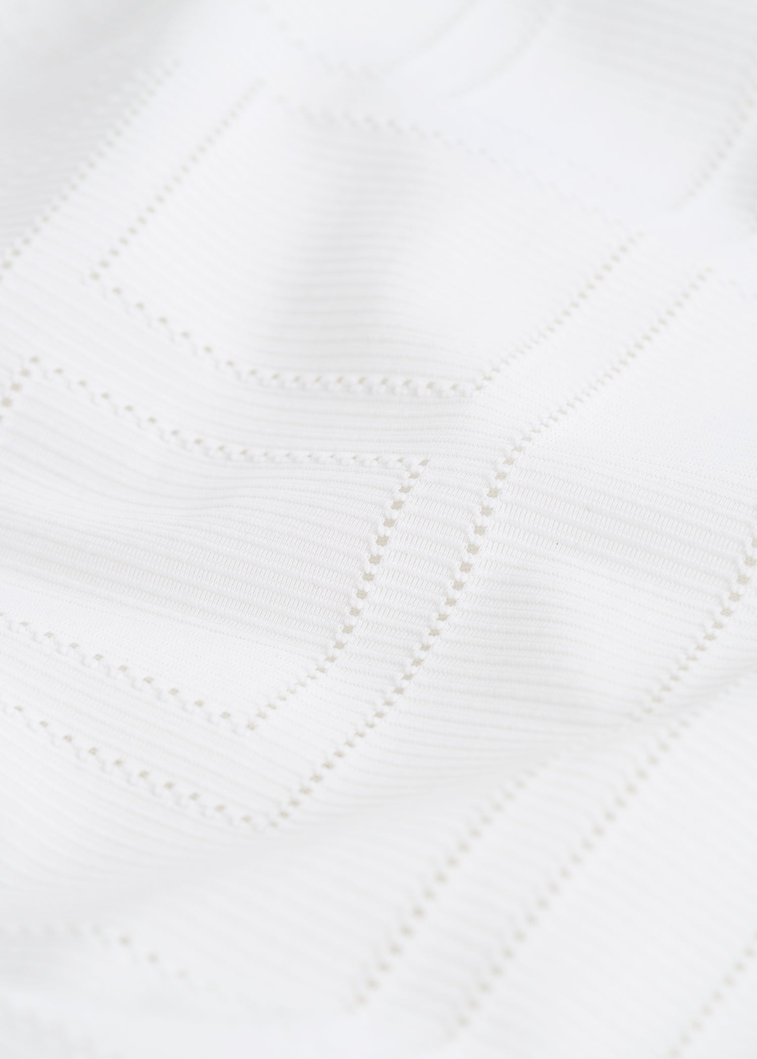 Monogram pointelle swimsuit white - 7