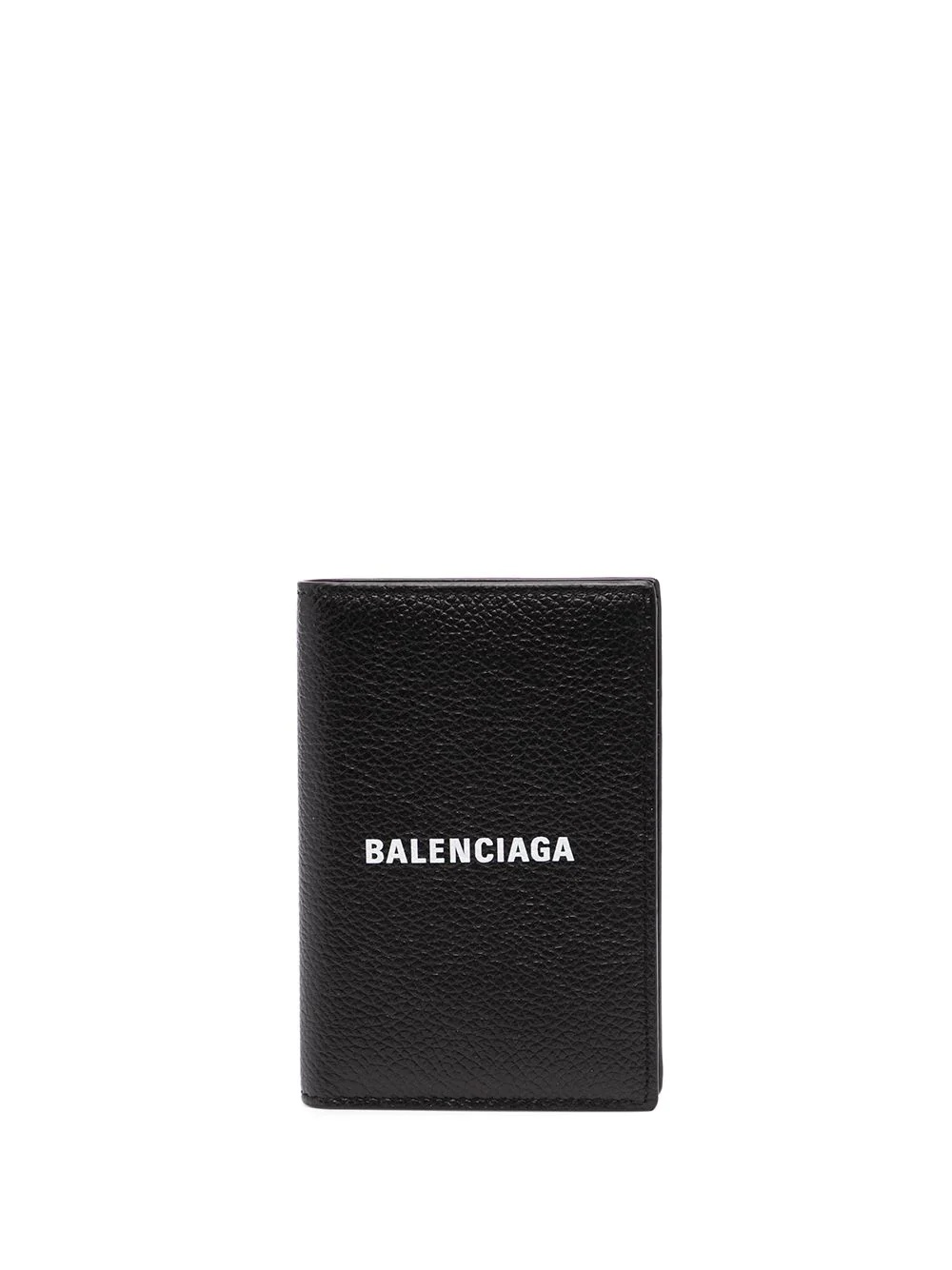 vertical bi-fold leather wallet - 1