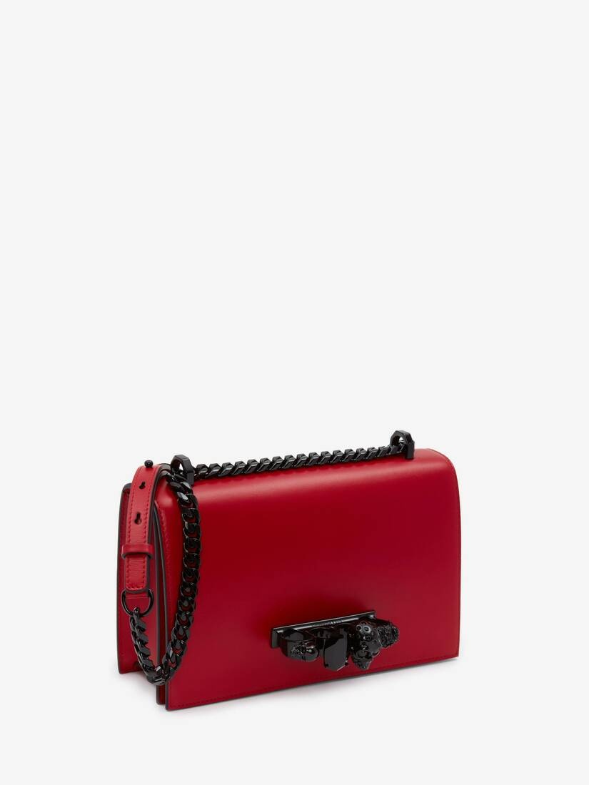 Women's Jewelled Satchel in Red - 2