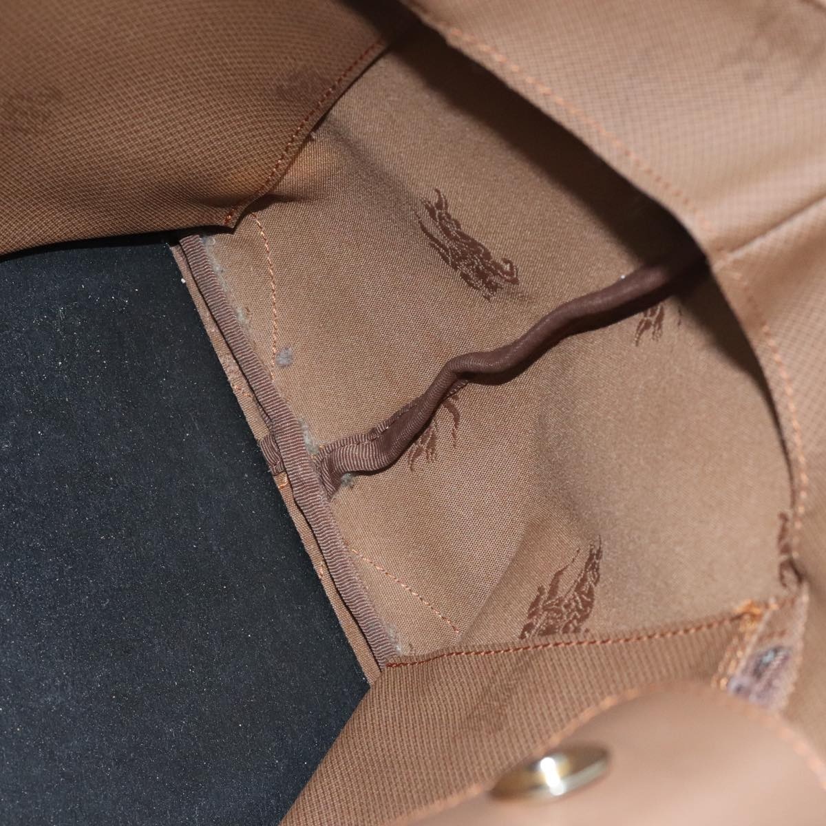 Burberry Nova Check Tote Bag Canvas Leather Beige Brown Gold - 11