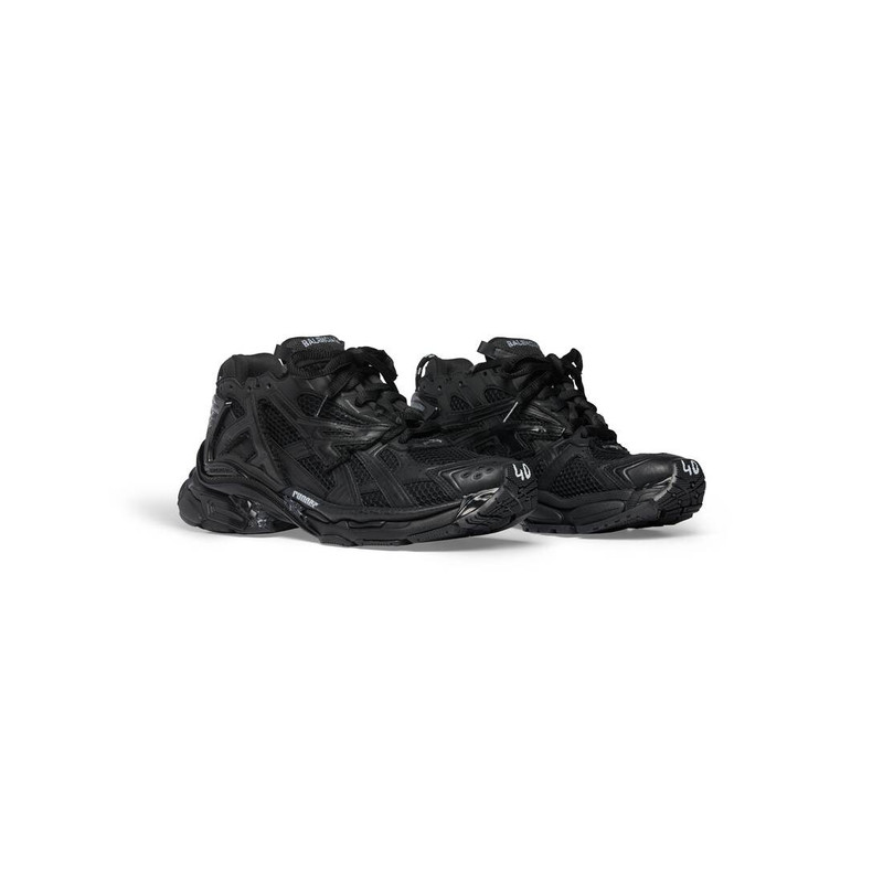BALENCIAGA Men's Runner Sneaker in Black outlook