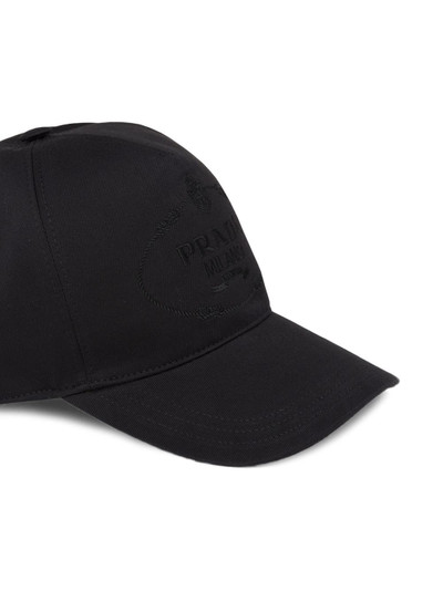 Prada embroidered logo baseball cap outlook