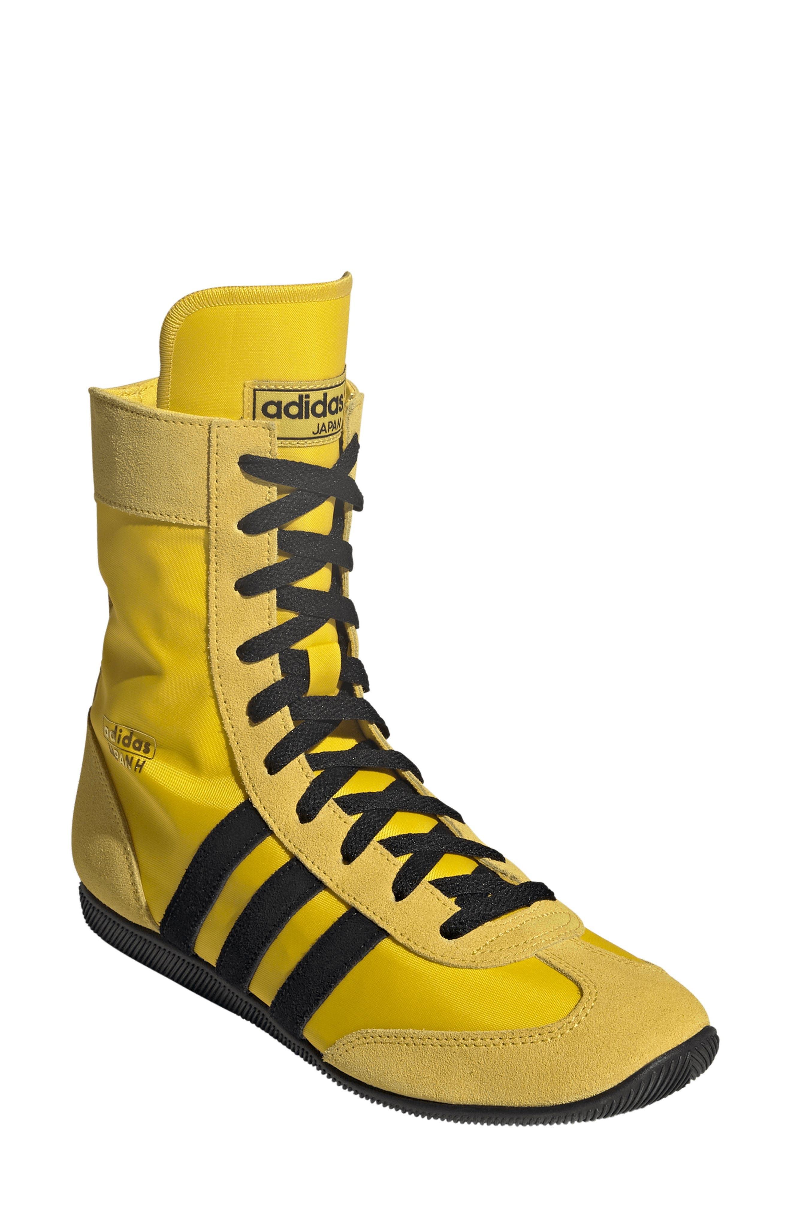 adidas Japan High Top Sneaker in Yellow/Black/Gold Metallic at Nordstrom - 1