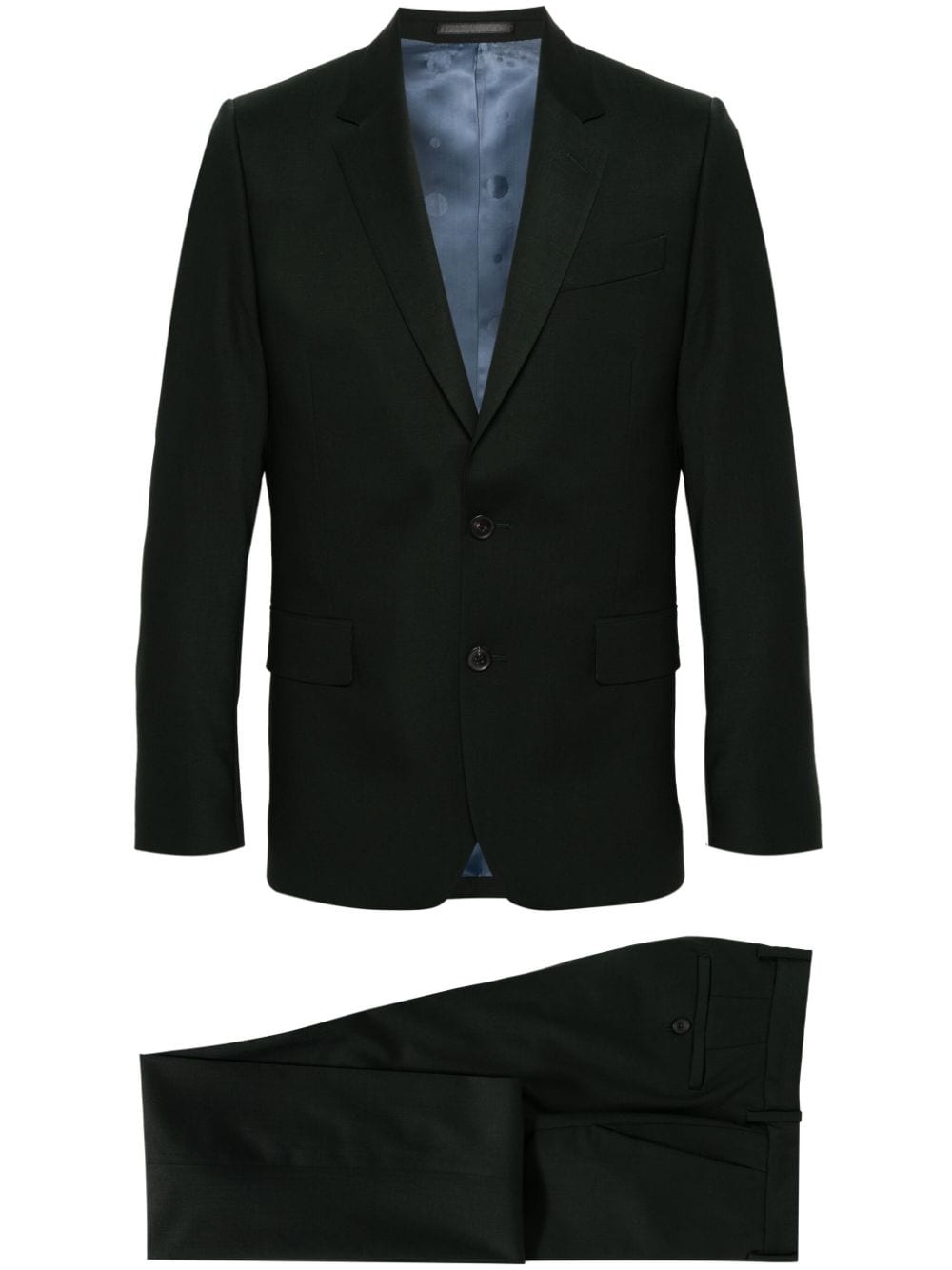 poplin stretch-wool suit - 1