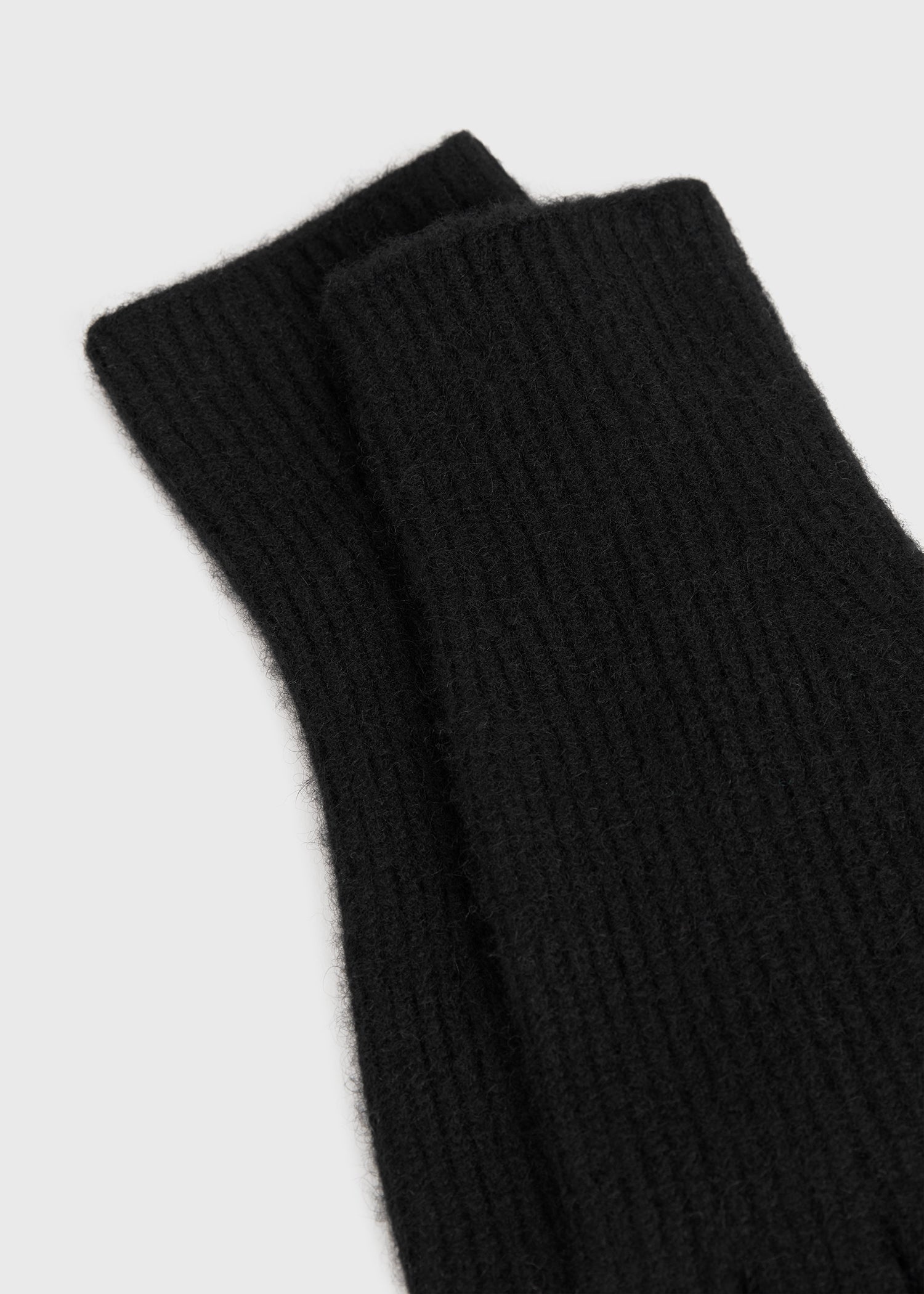 Cashmere gloves black - 4