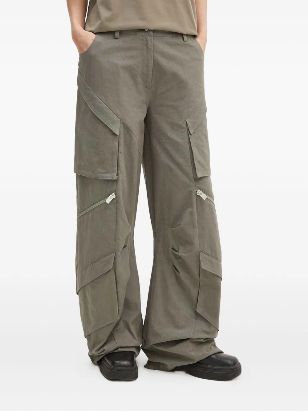 multi-pocket trousers - 1