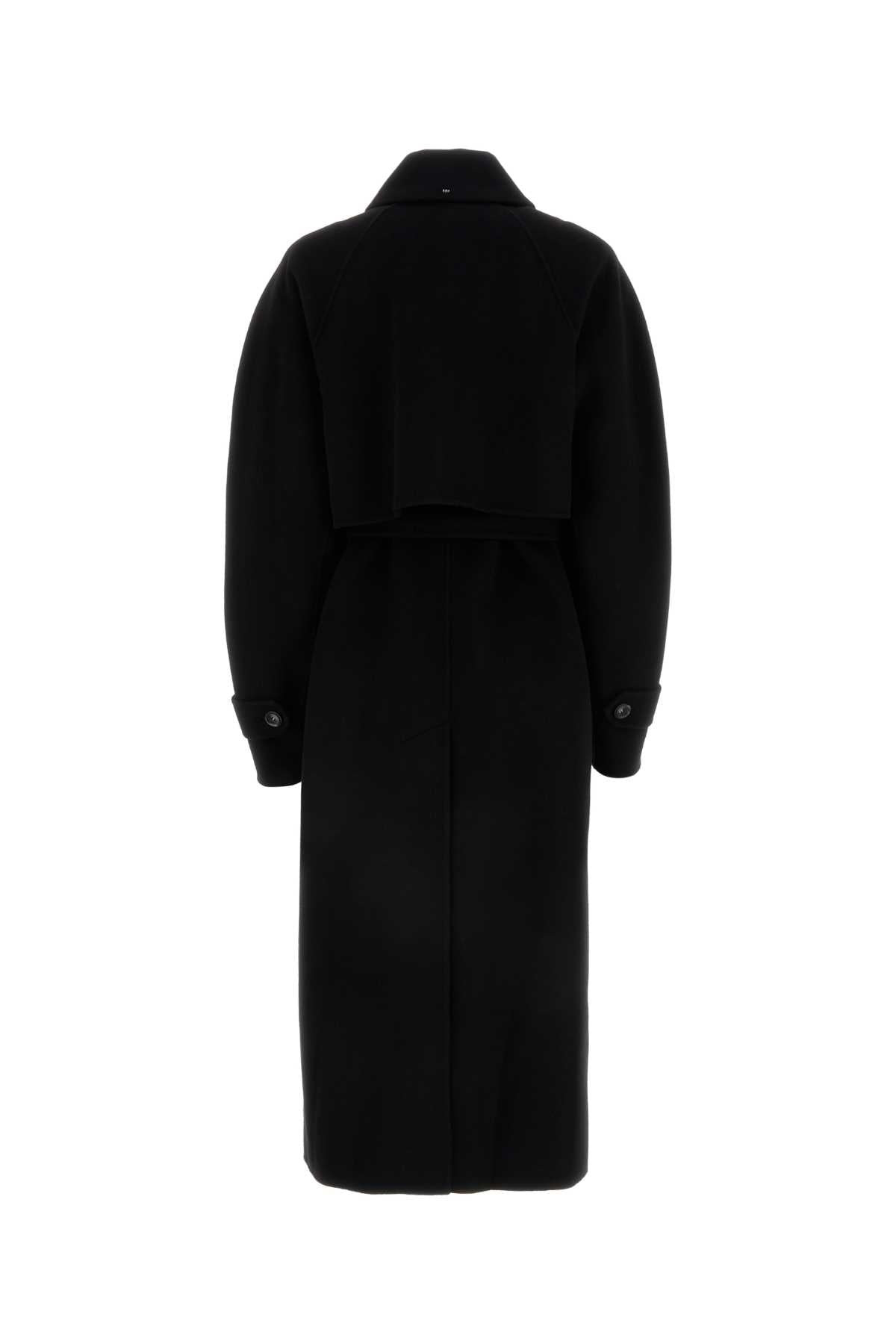 Sportmax Women Black Wool Blend Azzorre Coat - 2